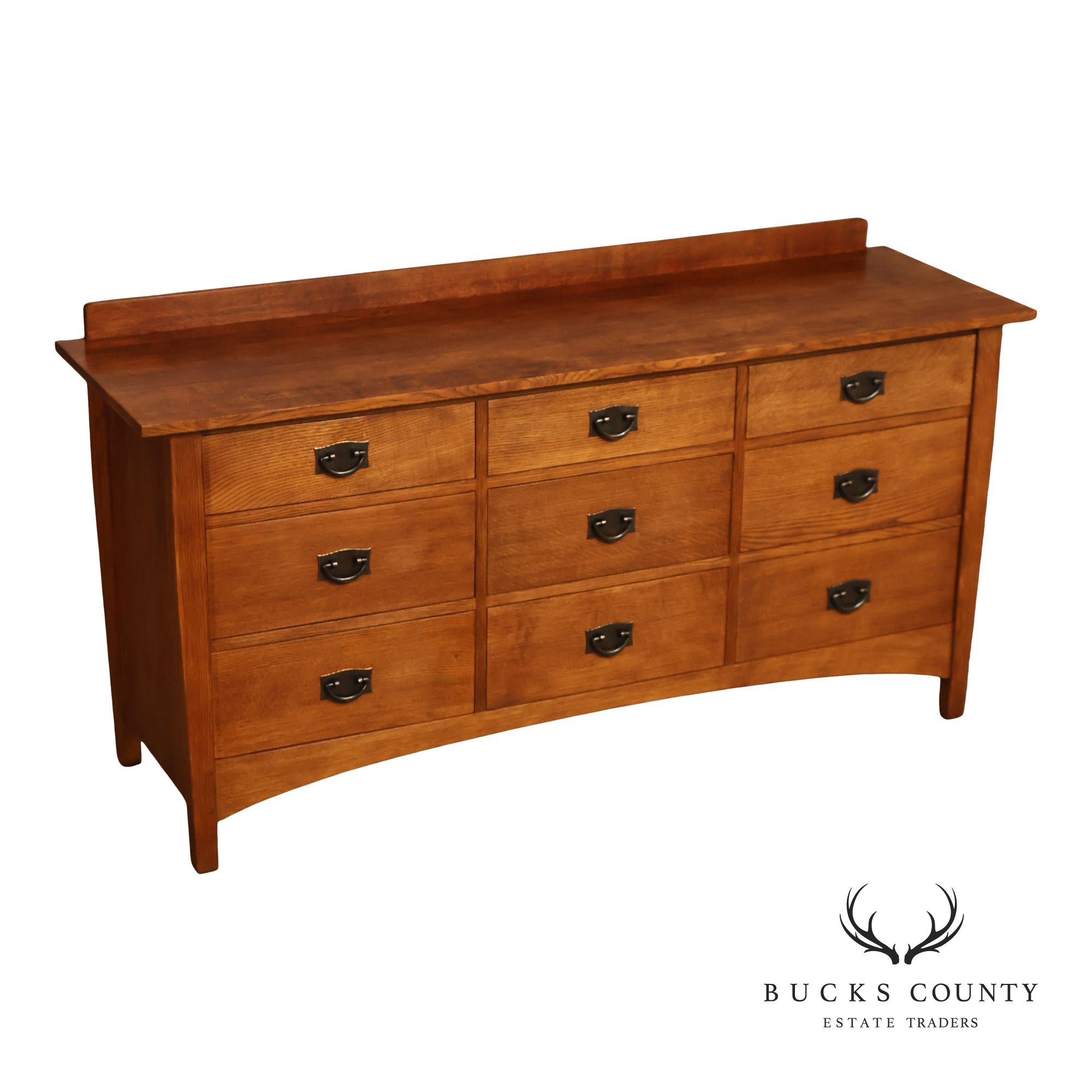 Stickley Harvey Ellis Collection Nine Drawer Oak Dresser