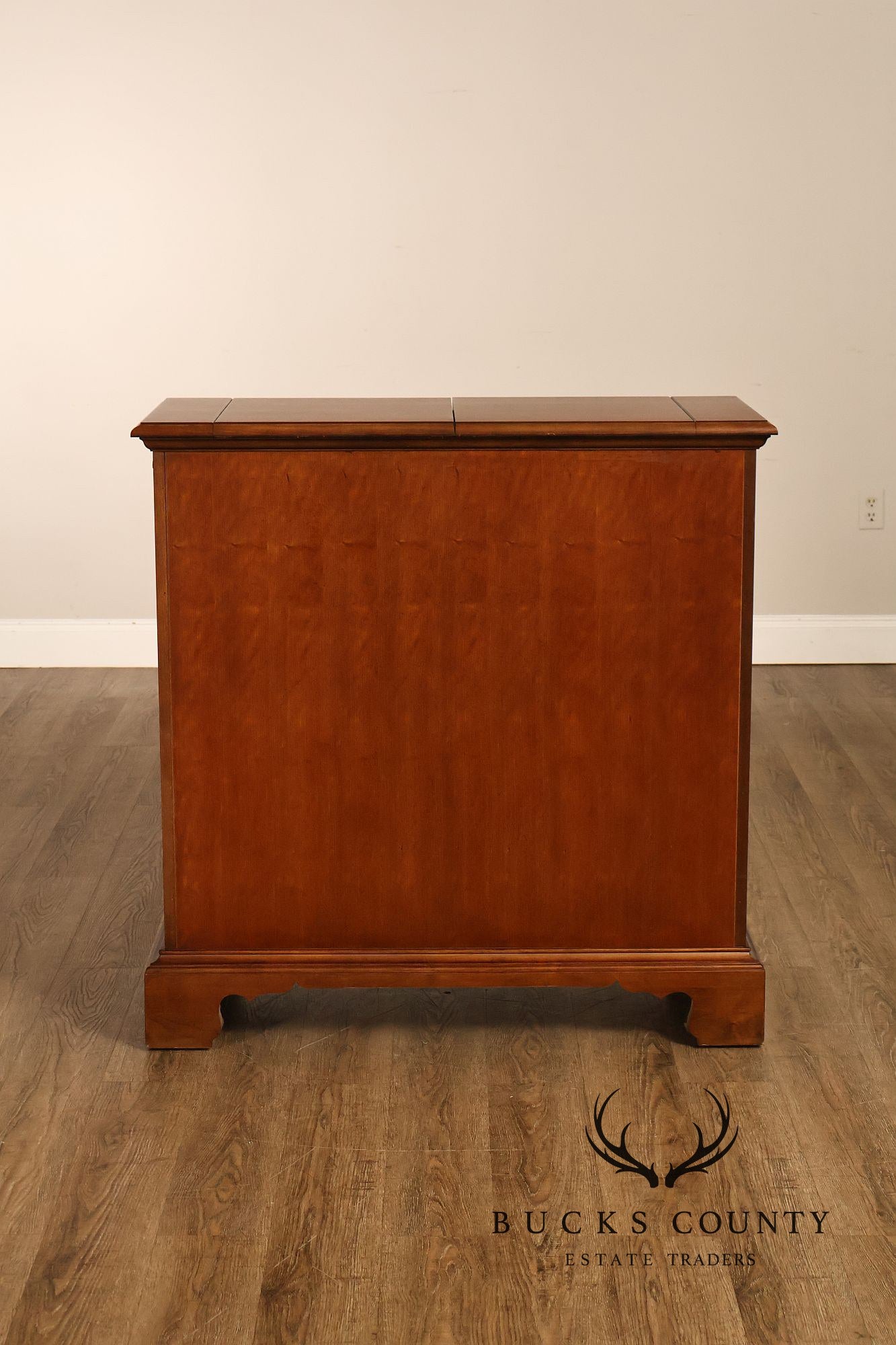 American Drew Chippendale Style Cherry Flip Top Server