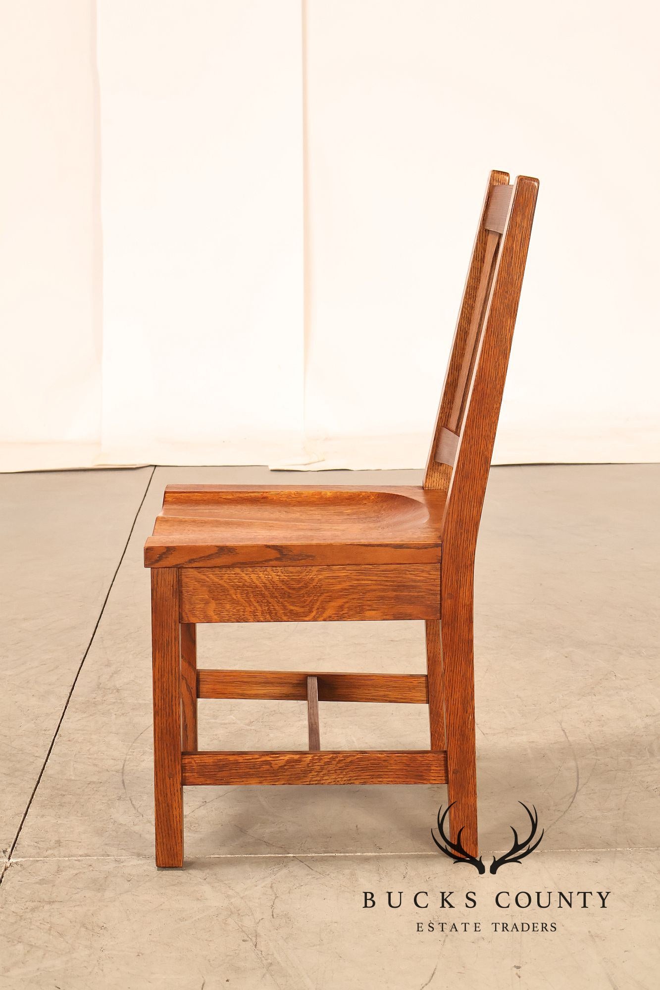 Stickley Mission Collection Set of Six Cottage Oak Dining Chairs