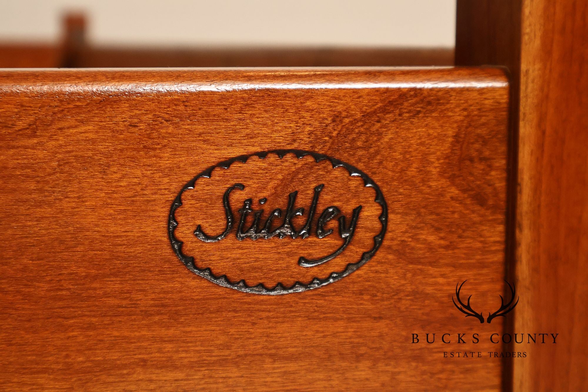 Stickley Solid Cherry Full Size Sleigh Bed