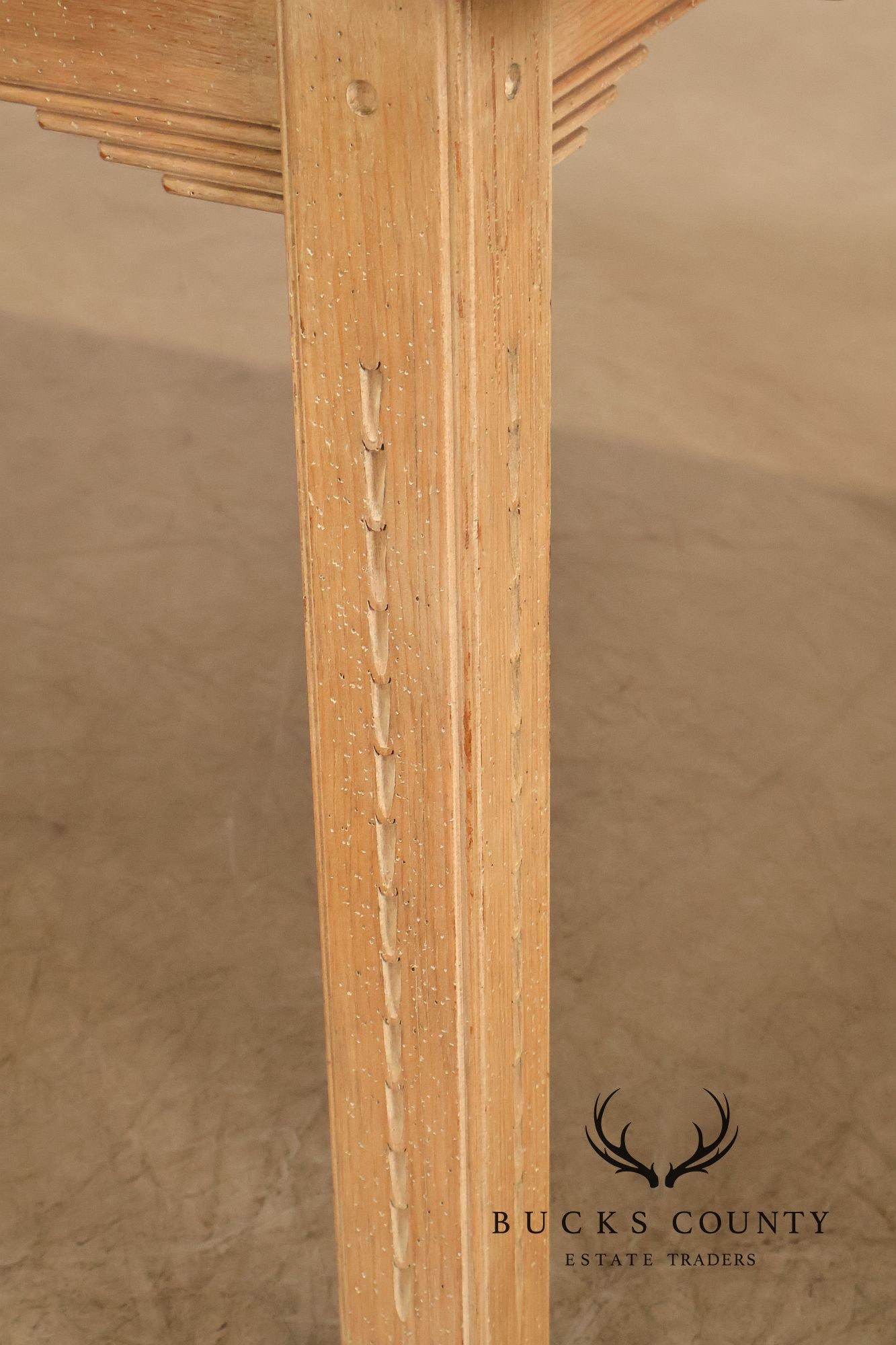 Southwest Style Cerused Pine Dining Table