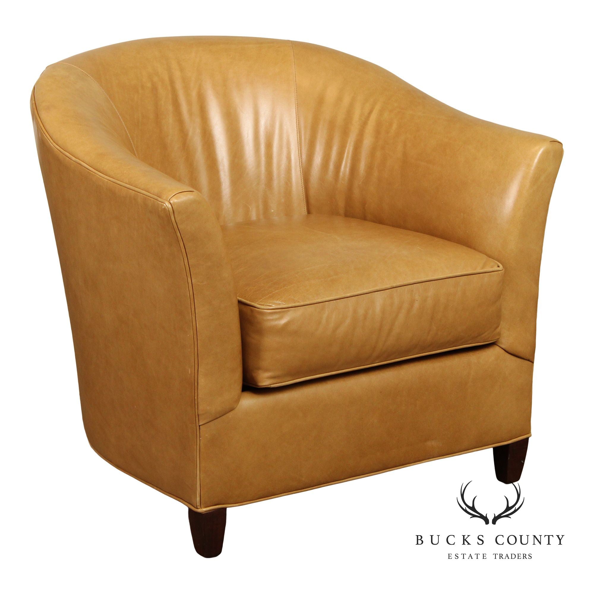 C.R. Laine Leather Club Chair