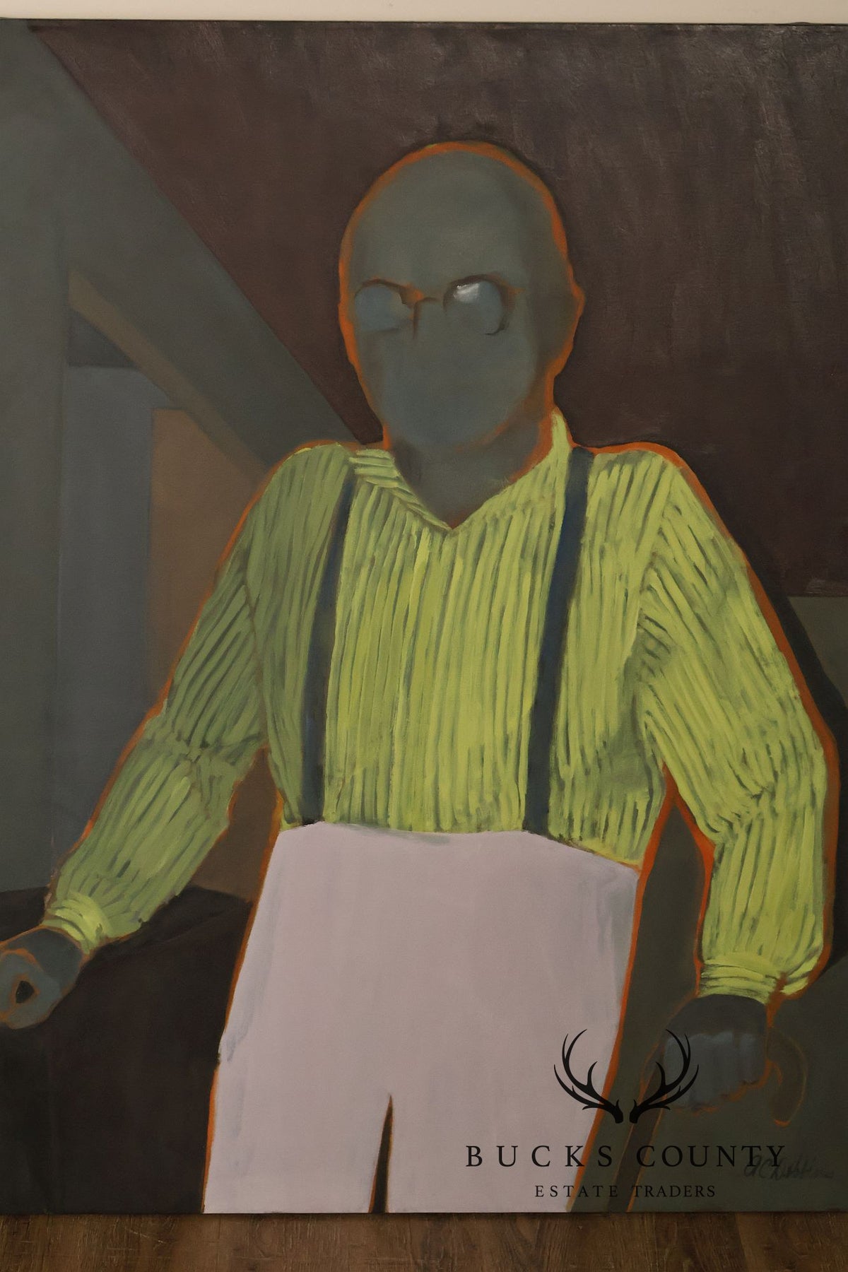 Anne Cooper Dobbins Oil Painting, 'Mr. Pfeiffer'