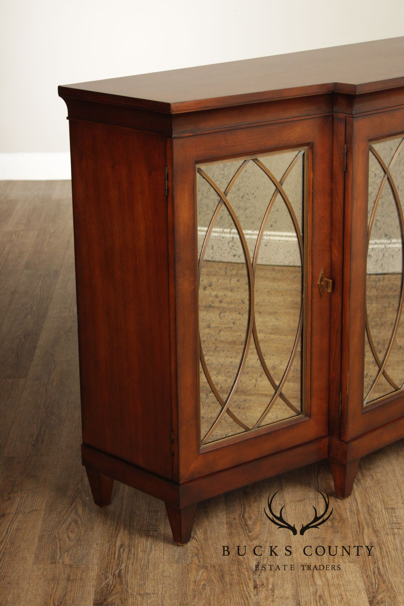 Century Furniture Percier Collection Mahogany Mirrored Sideboard Buffet
