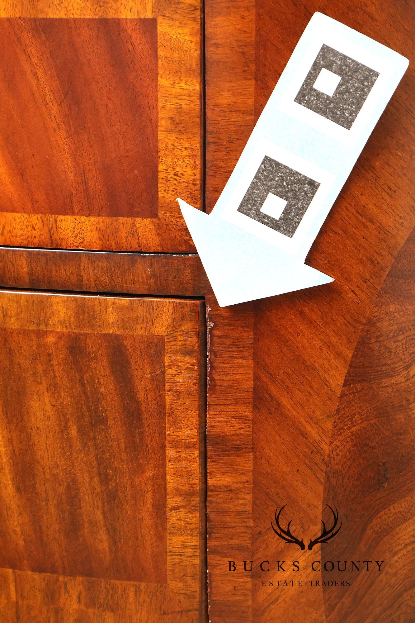 Maitland Smith Oval Mahogany Leather Top Executive Partner's Desk