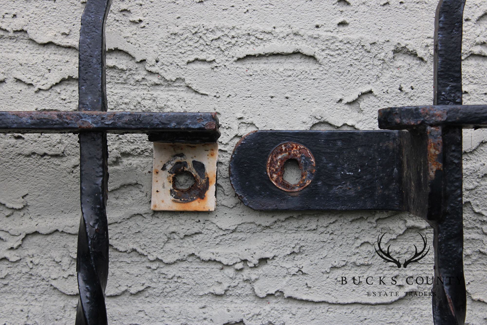 Hand Forged Set of Three Wrought Iron Window Grates