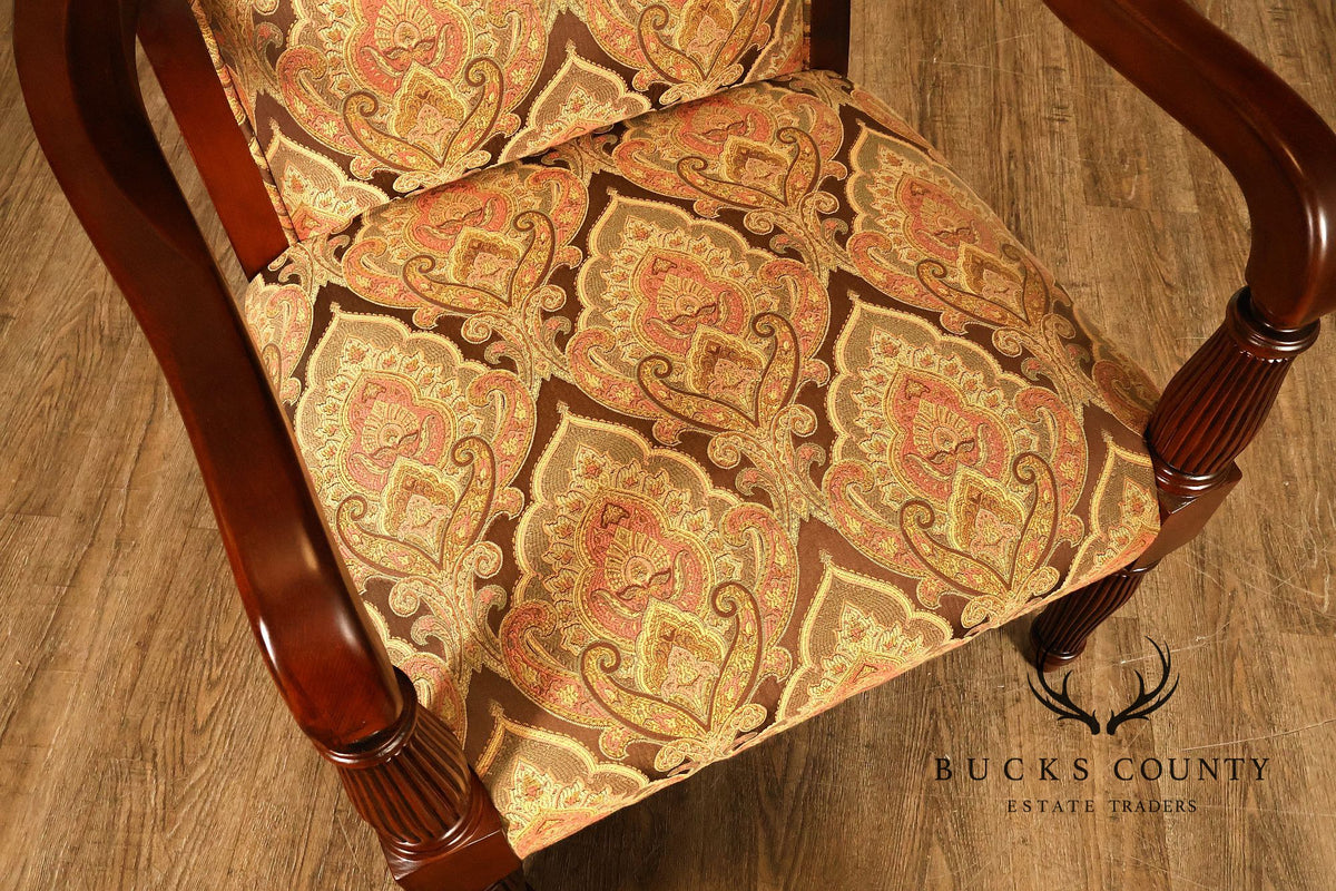 Fairfield Regency Style Pair of Open Armchairs