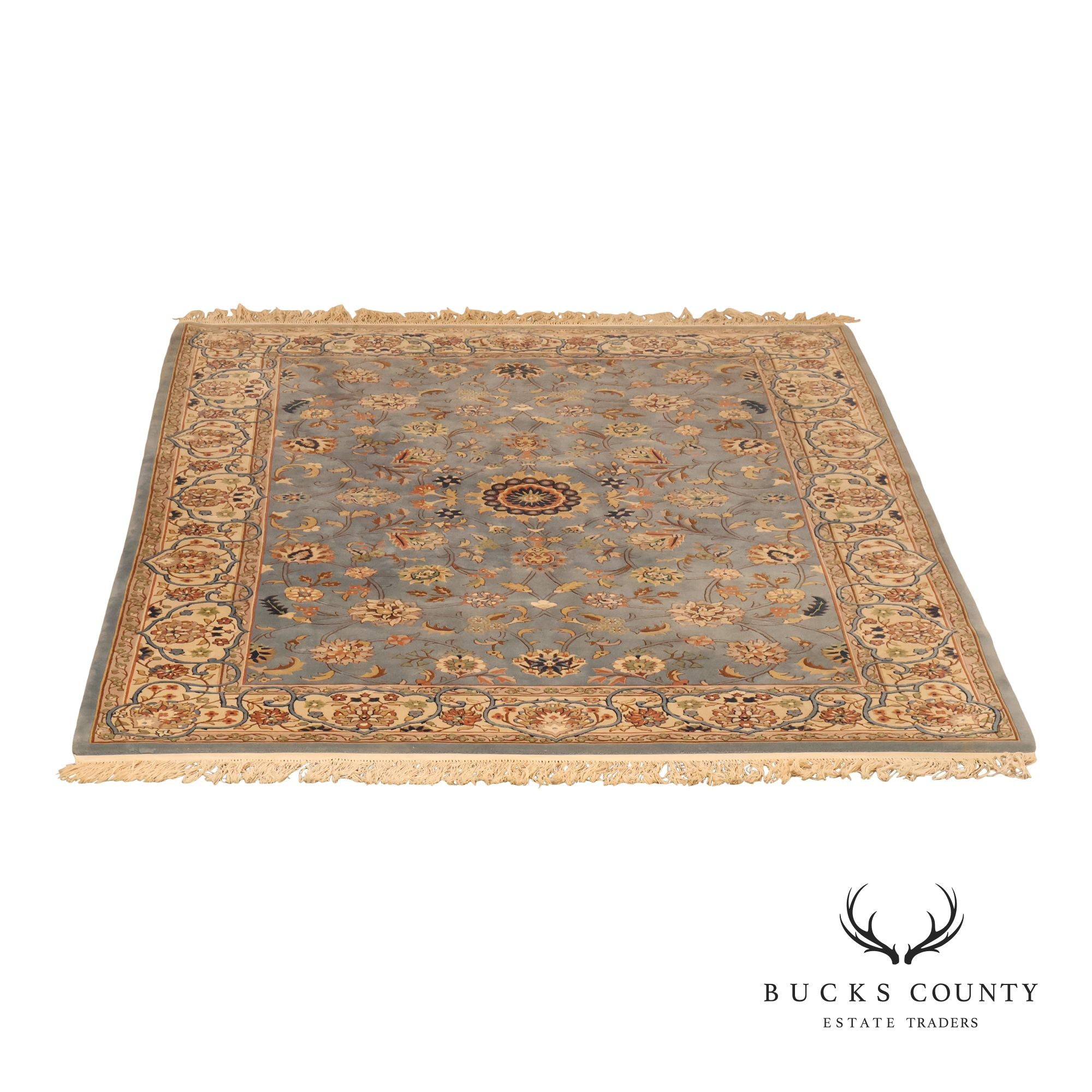 Persian Style Hand Knotted Wool Area Rug