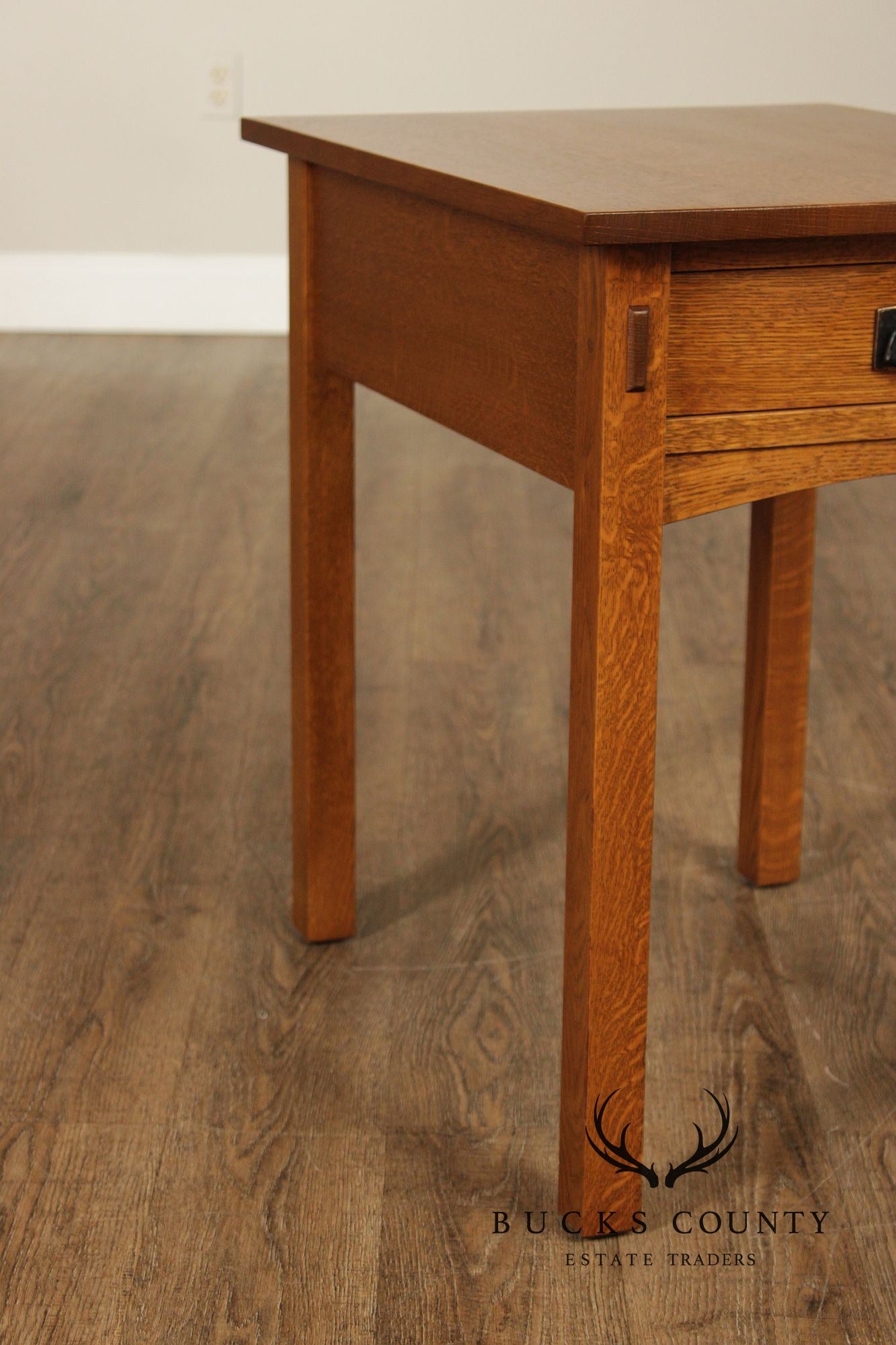Stickley Mission Collection Oak Single Drawer End Table