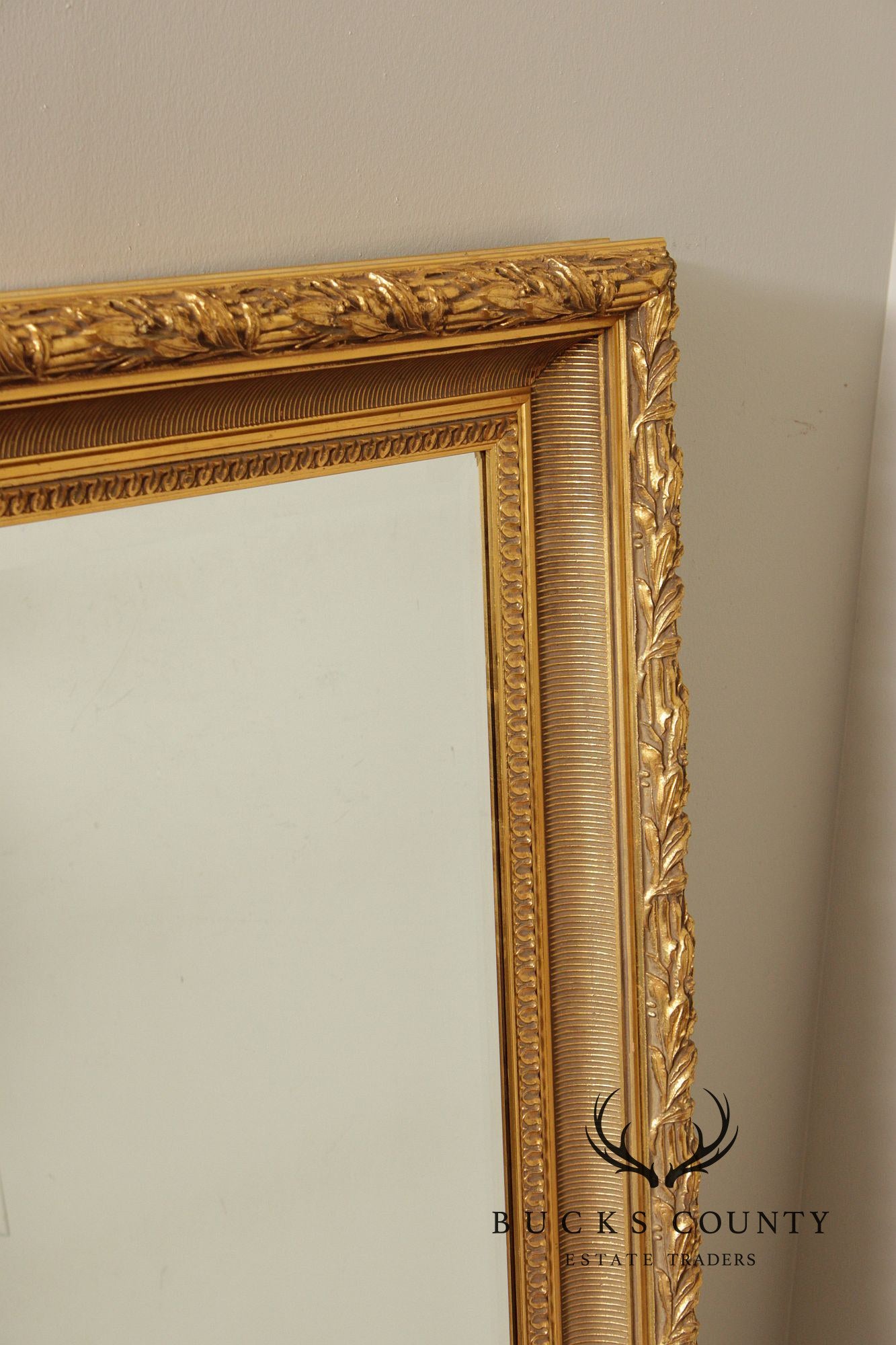 LaBarge Large Gold Frame Wall Mirror