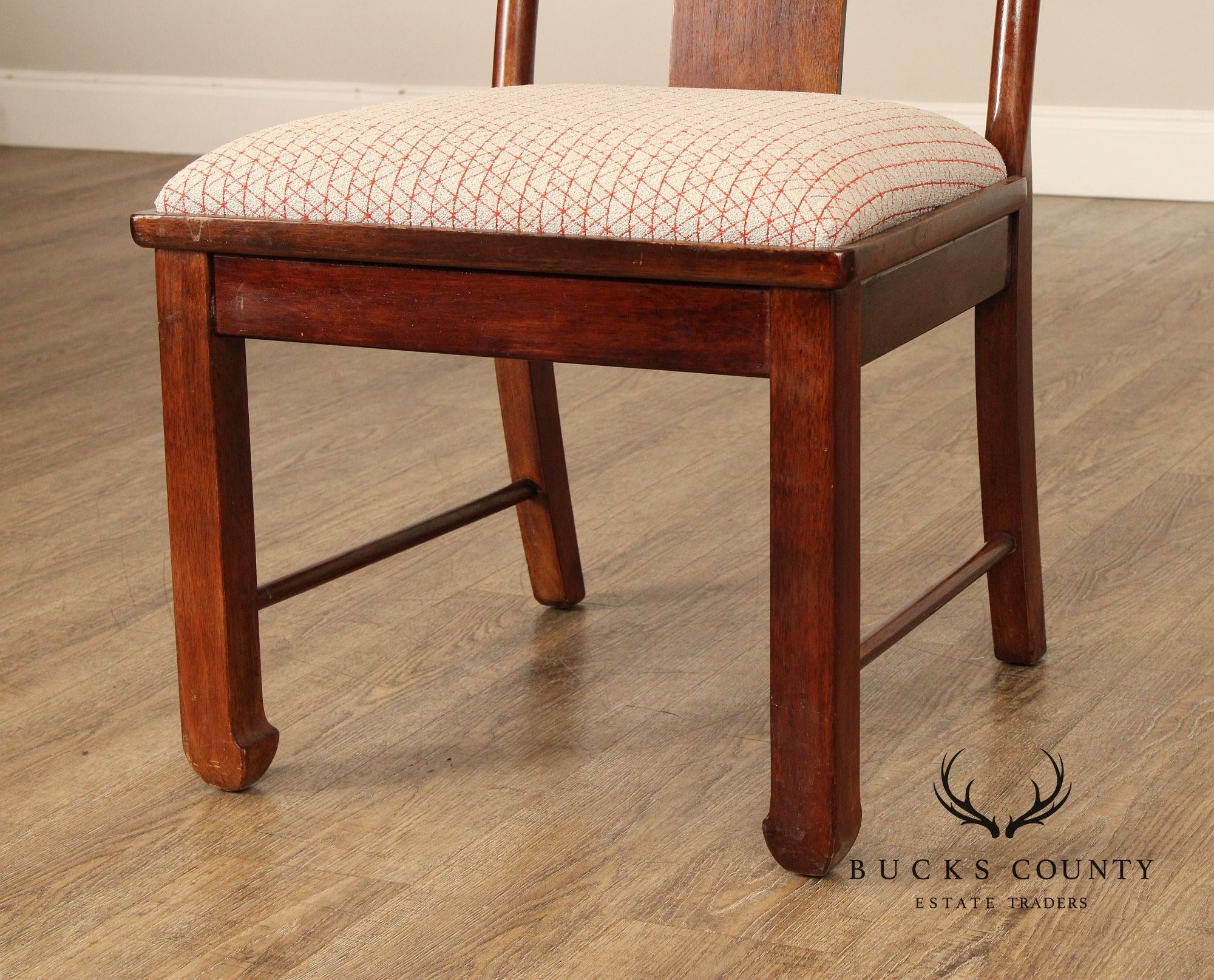 Bernhardt Chinese Style Set of Four Yoke Back Dining Chairs