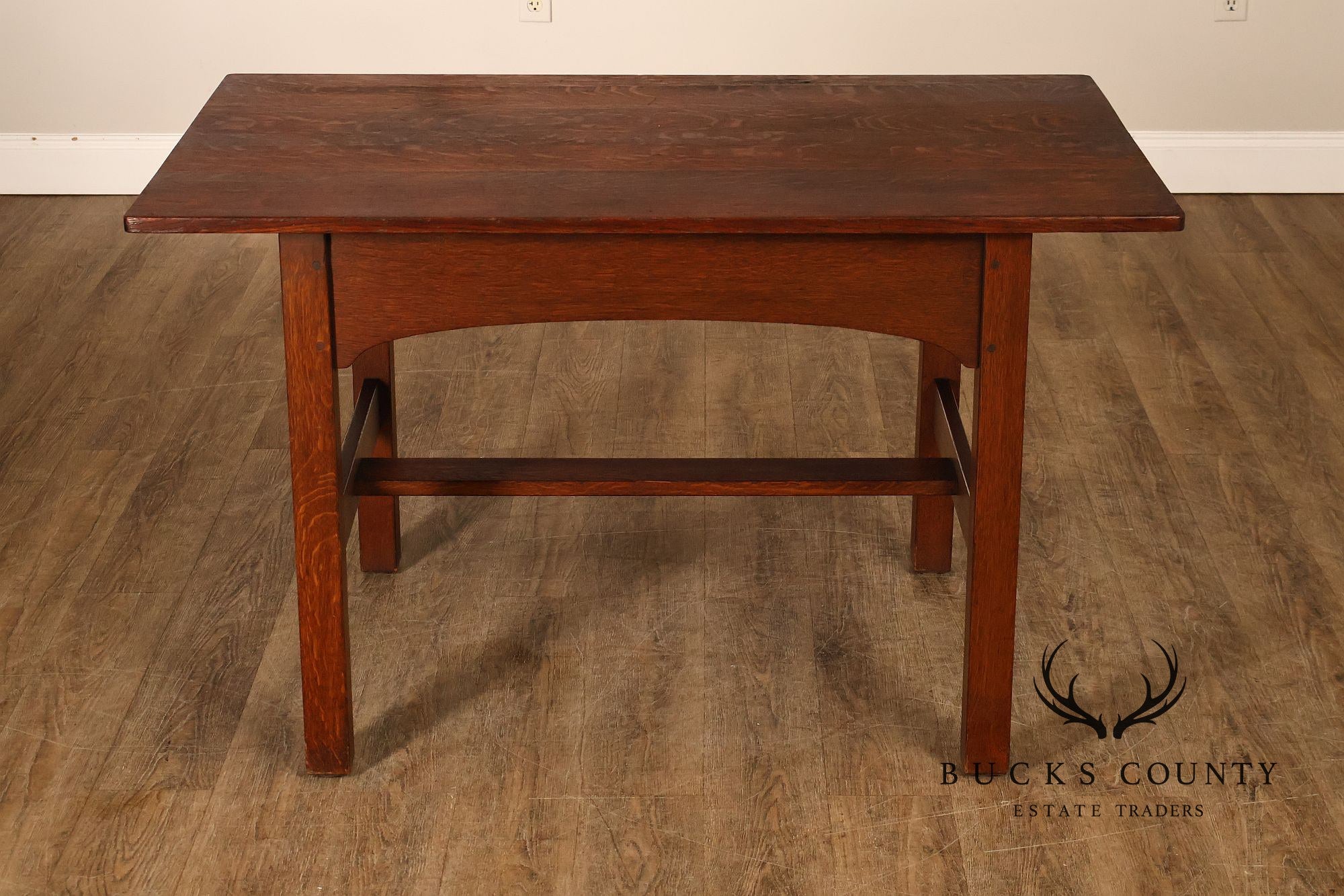 Antique L. & J.G. Stickley Mission Oak Library Table