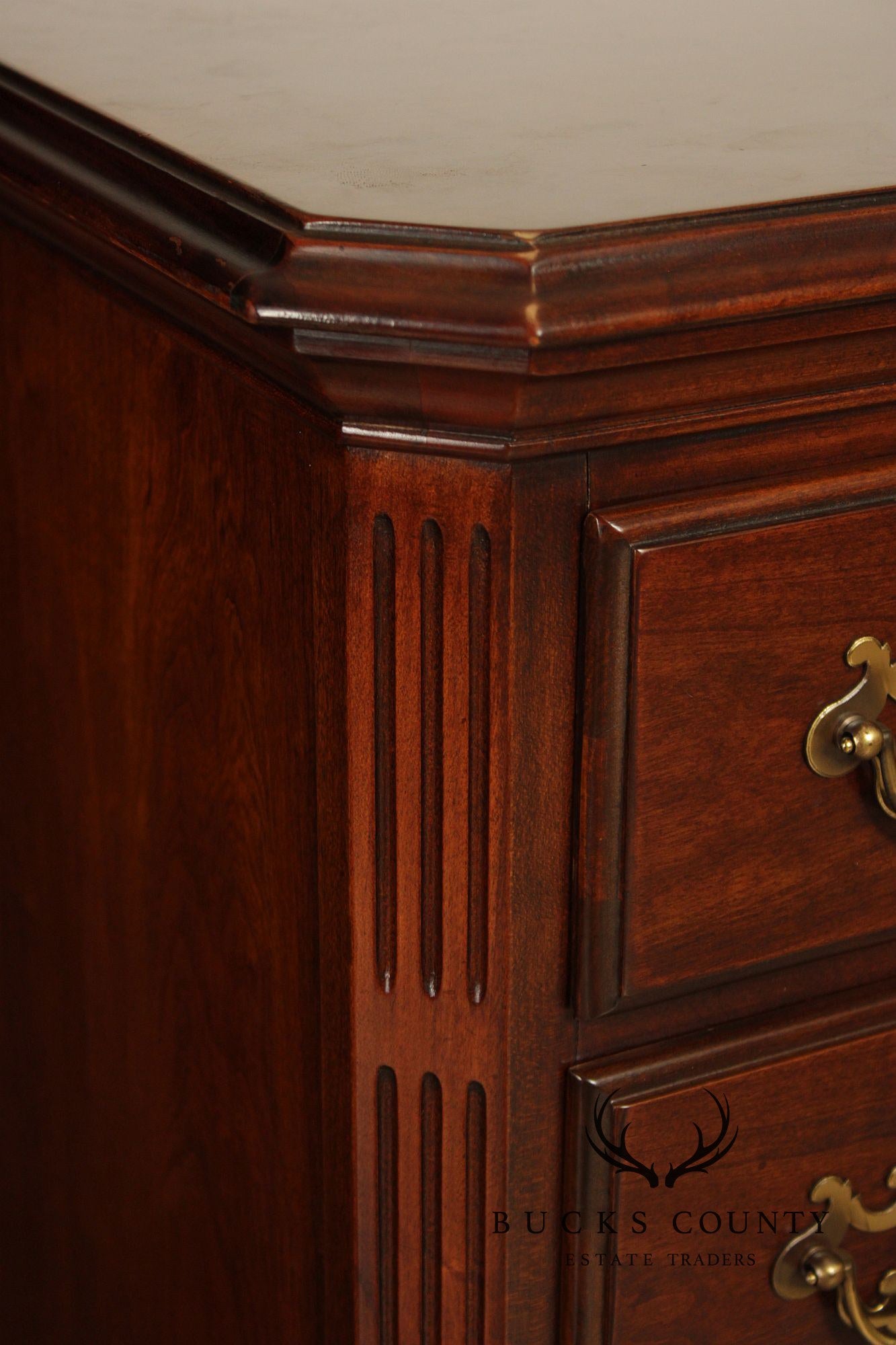Drexel Chippendale Style Cherry Door Dresser