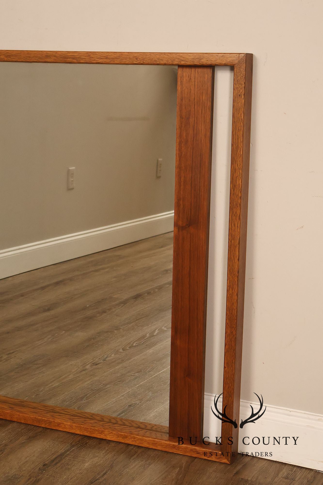 Lane Mid Century Modern Walnut Mirror