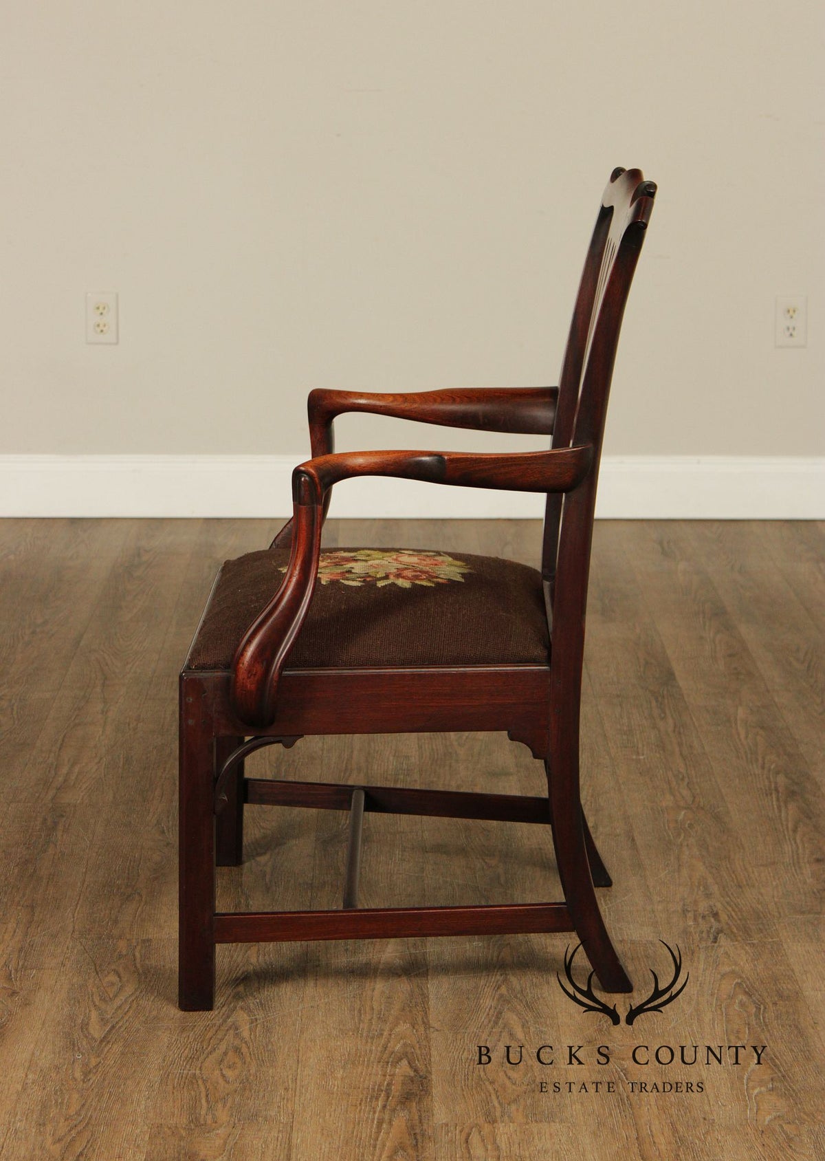 Antique Mahogany Georgian Style Armchair