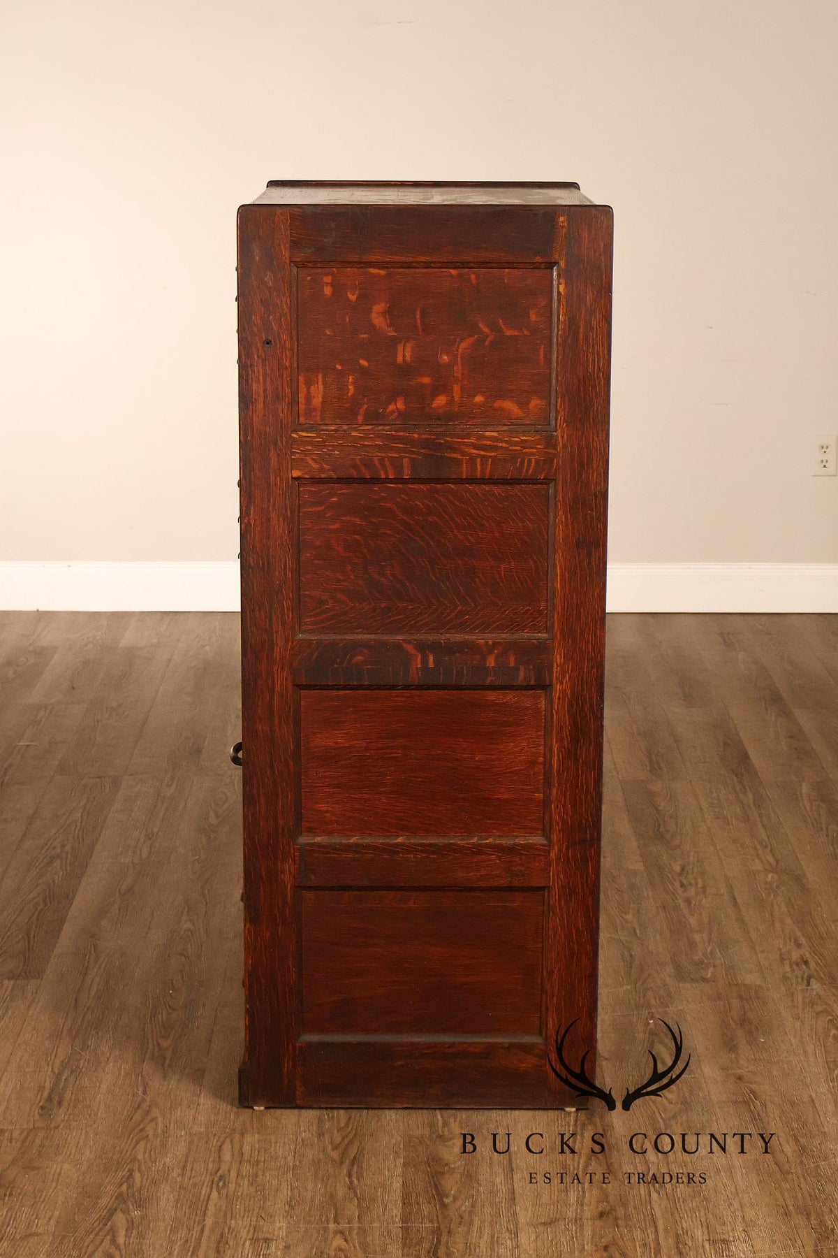 Antique Early 1900s Macey Oak Multi-Drawer Stacking Filing Cabinet