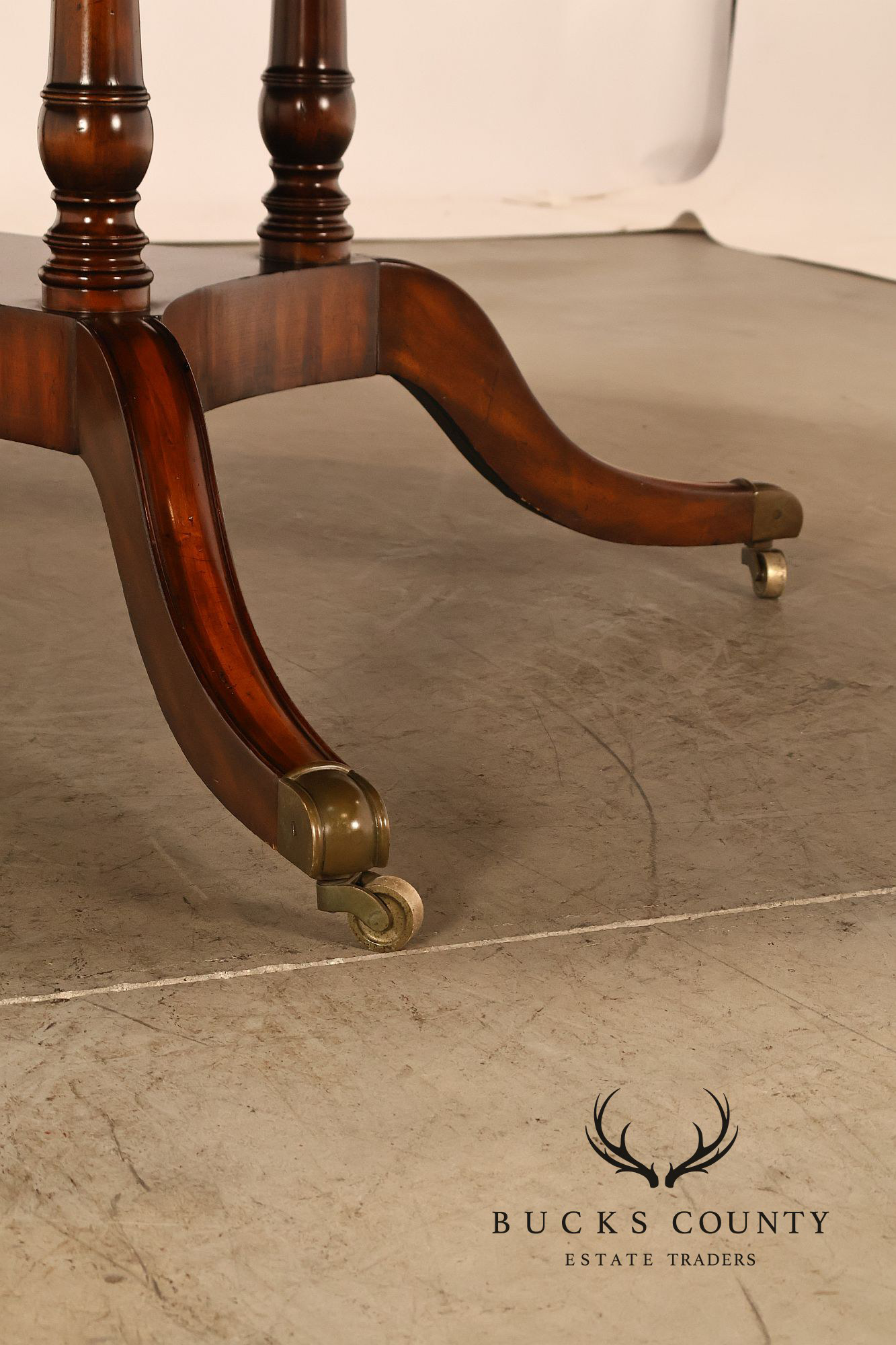 Maitland Smith 'Roundabout' Mahogany Expandable Dining Table