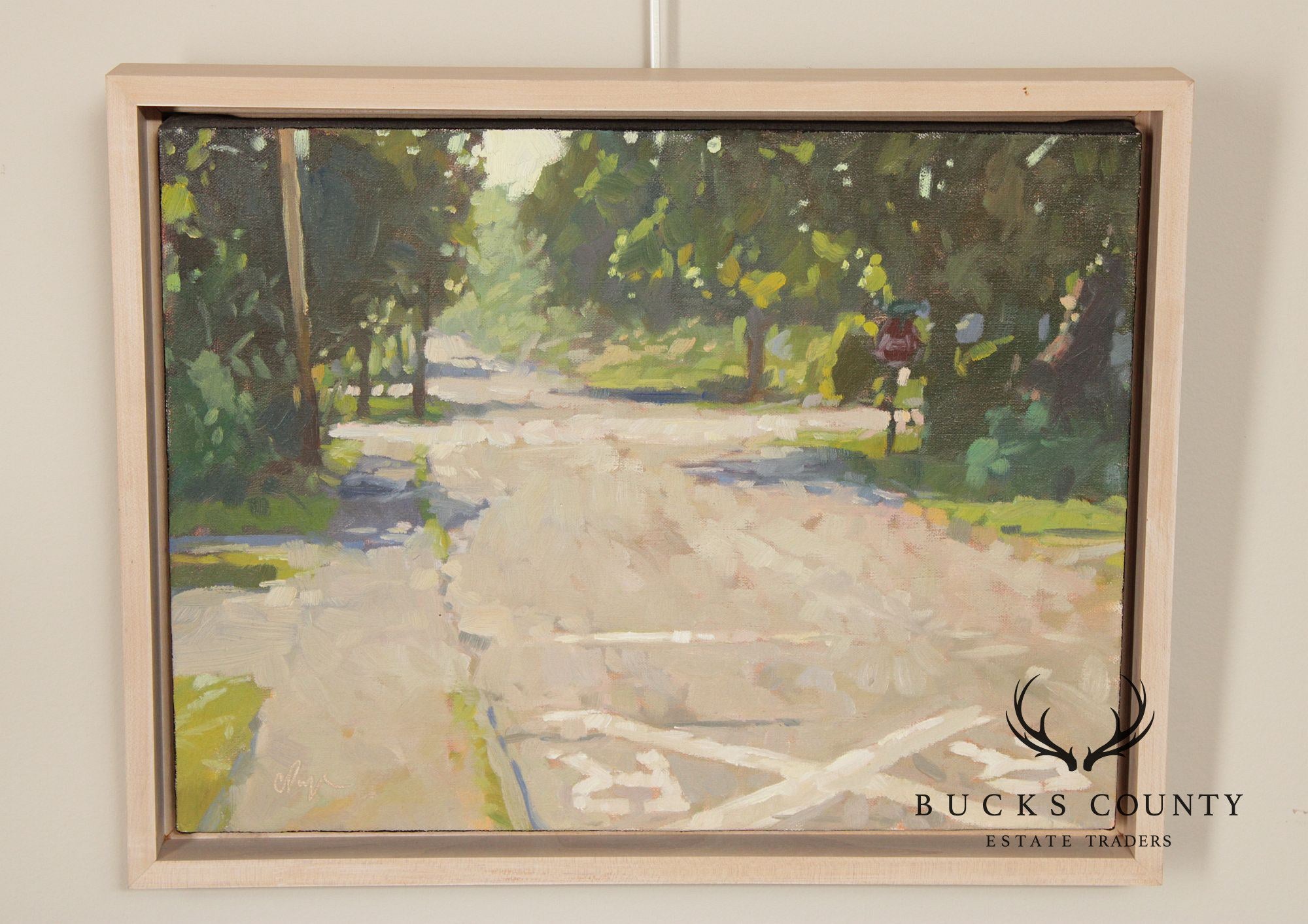 Colin Page Contemporary Landscape Oil Painting, 'Crossing'