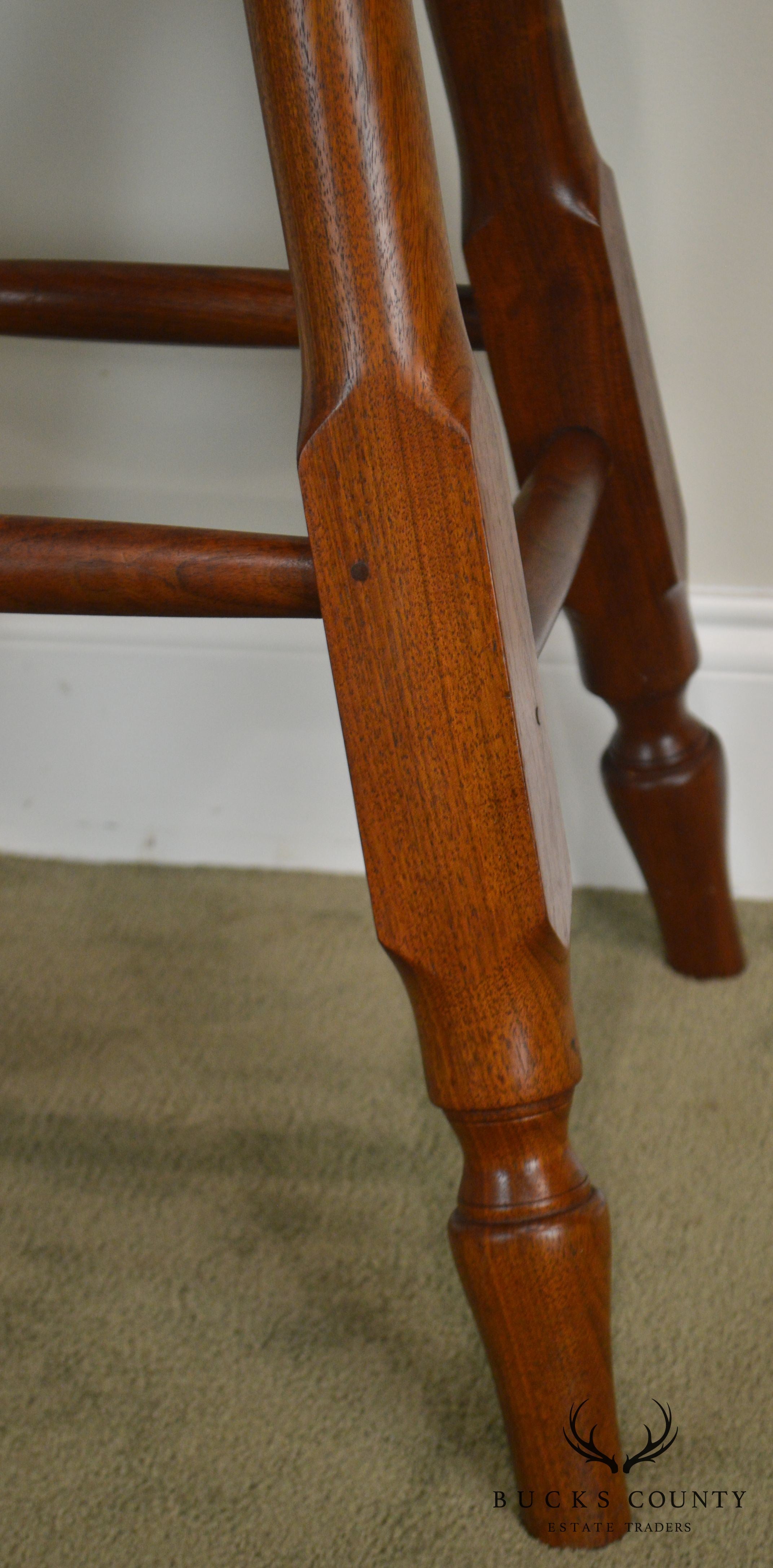 Wynnewood Woodworks Hand Crafted Solid Walnut Bar Stool