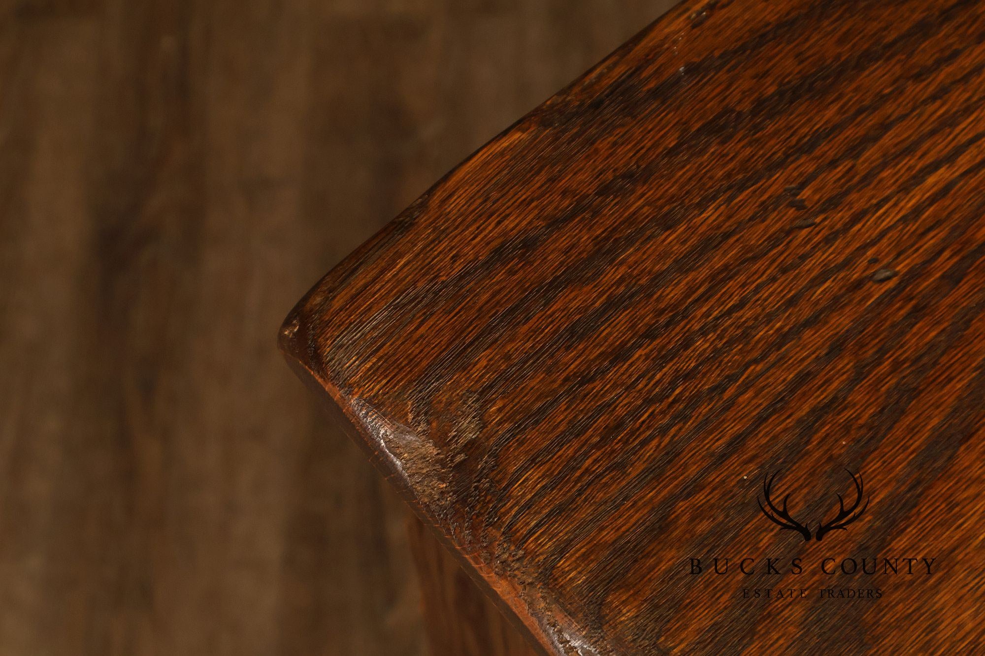 Jamestown Lounge Co. Colonnade Collection Vintage Sculpted Oak Long Credenza
