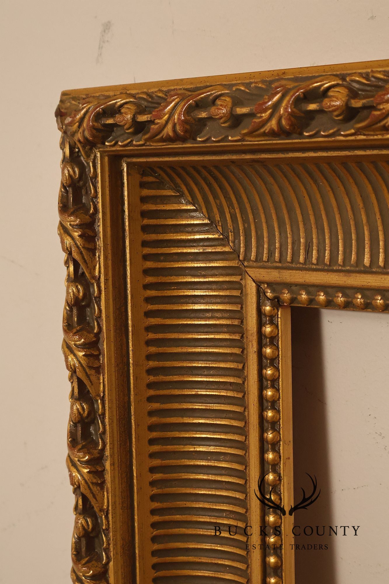 Newman Galleries Large Carved Gold Gilt Picture Frame