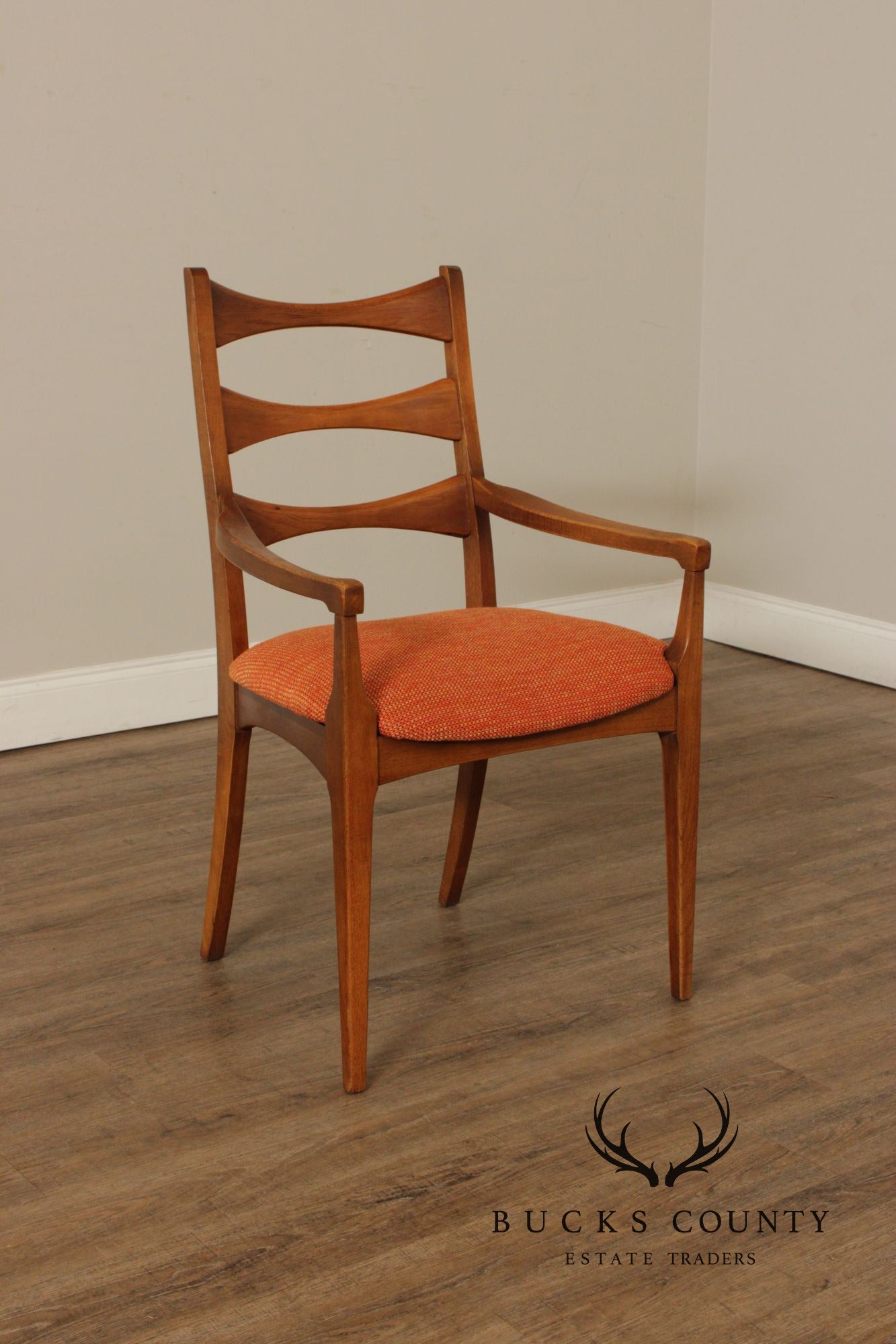 Lane 'Rhythm' Set of Six Mid Century Walnut Dining Chairs