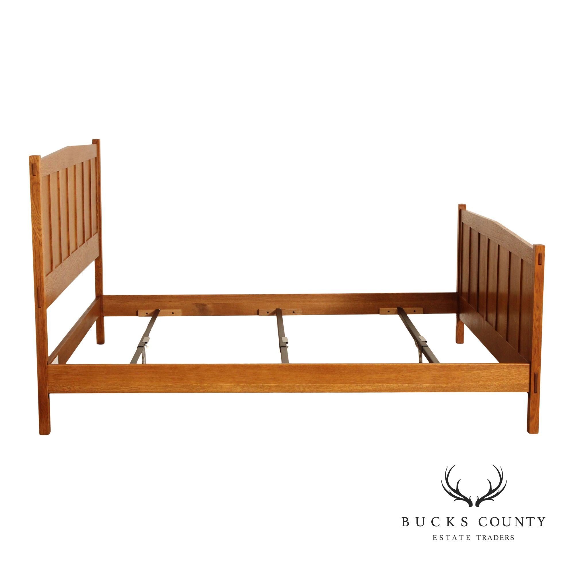 Stickley Mission Collection King Size Oak Panel Bed