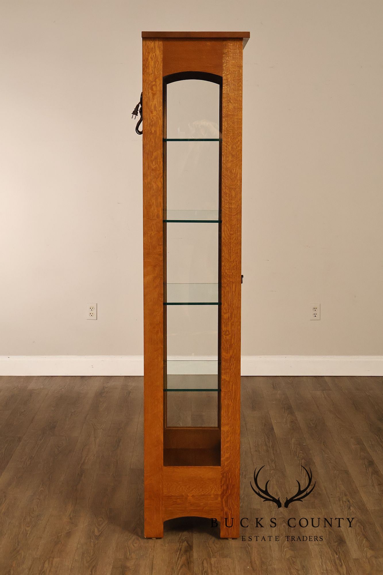Stickley Mission Collection Oak Display Cabinet