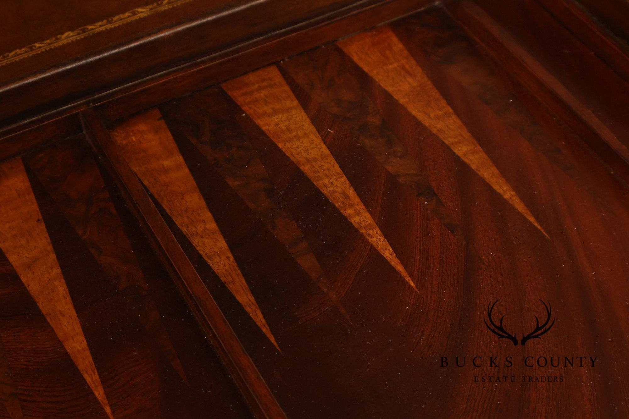 Scarborough House Federal Style Inlaid Mahogany Square Game Table