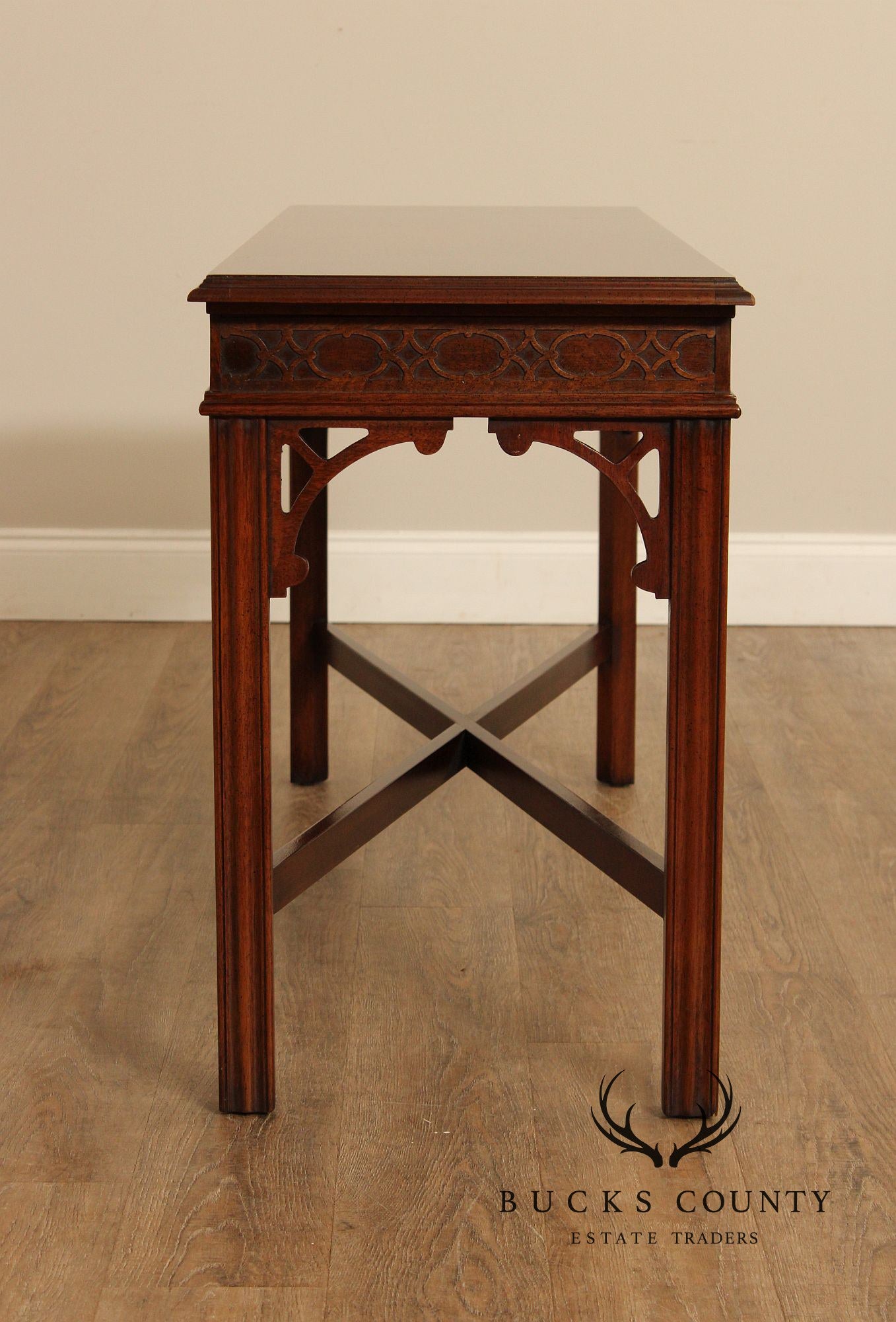 Drexel Heritage Chippendale Style Carved Mahogany Sofa Table