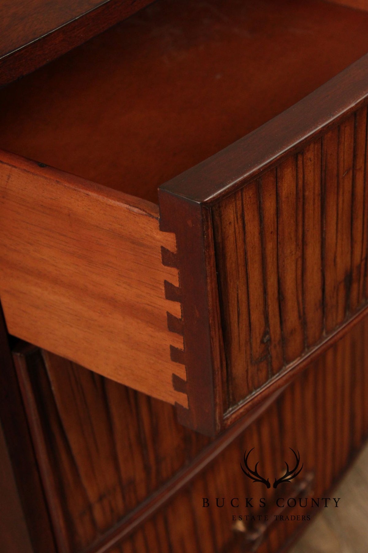 Ethan Allen Faux Bamboo Chest of Drawers