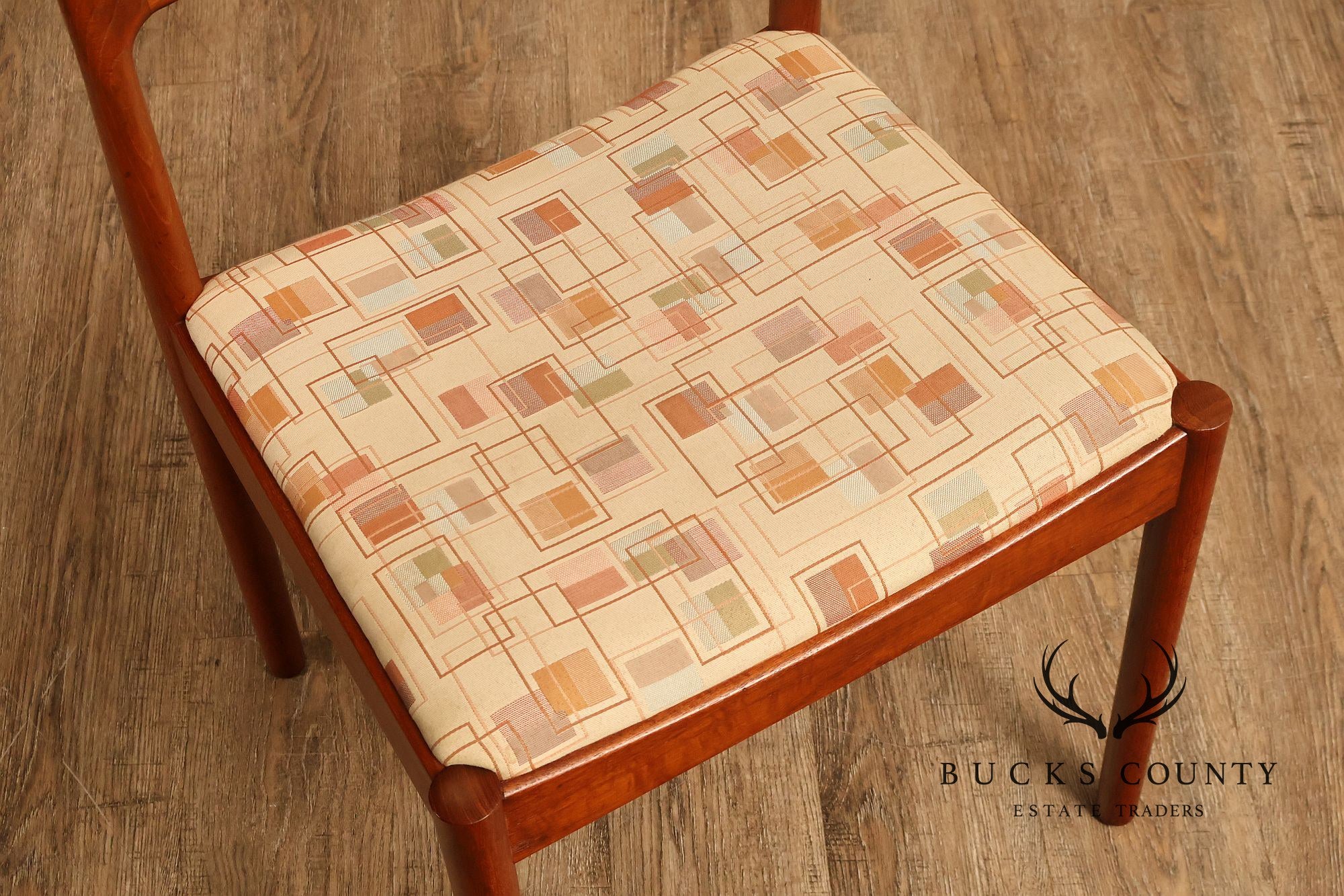 Danish Modern Set Of Eight Compatible Teak Dining Chairs