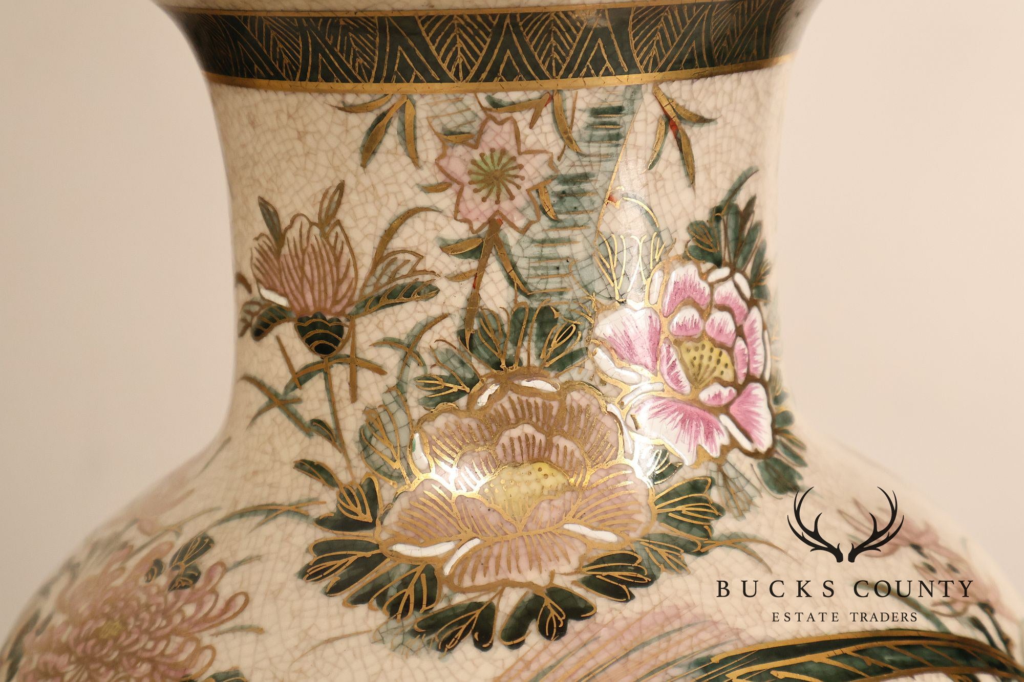 Japanese Style Porcelain Table Lamp