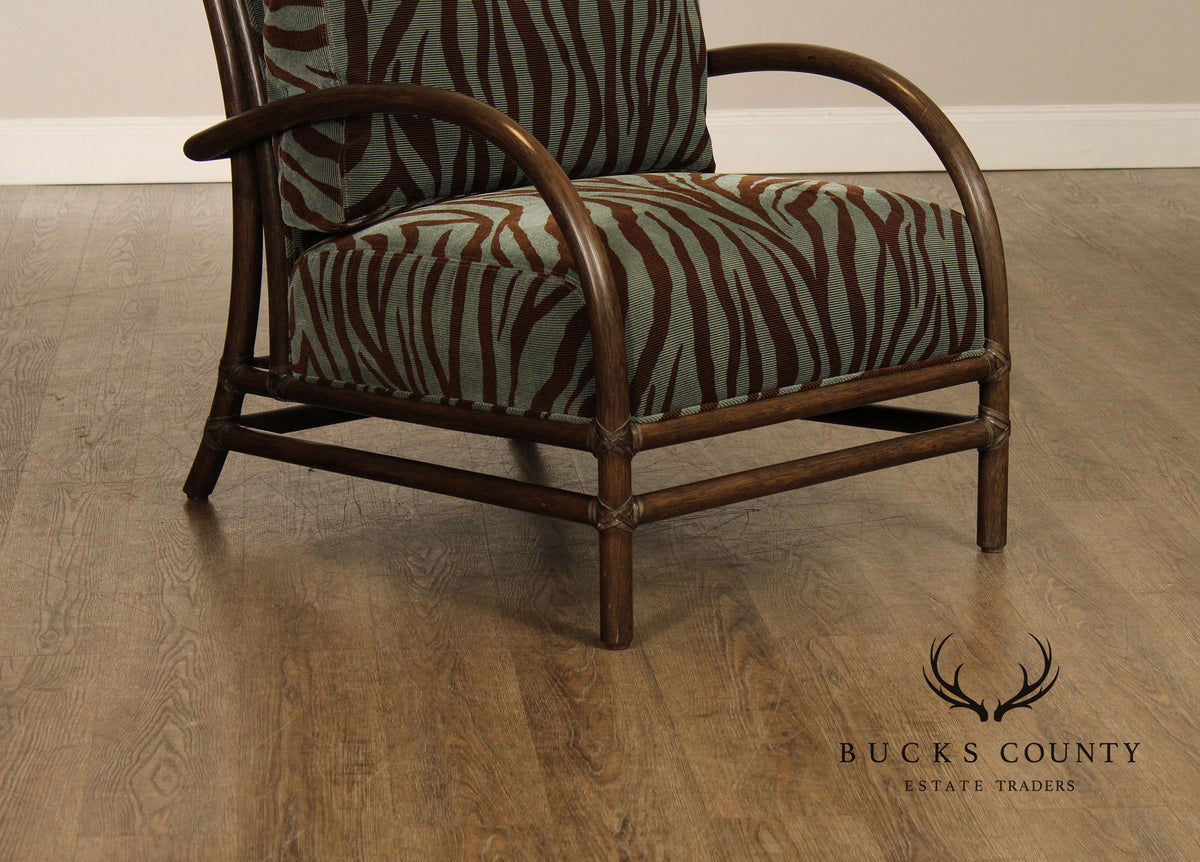 McGuire Pair of 'Toscana' Rattan Lounge Chairs