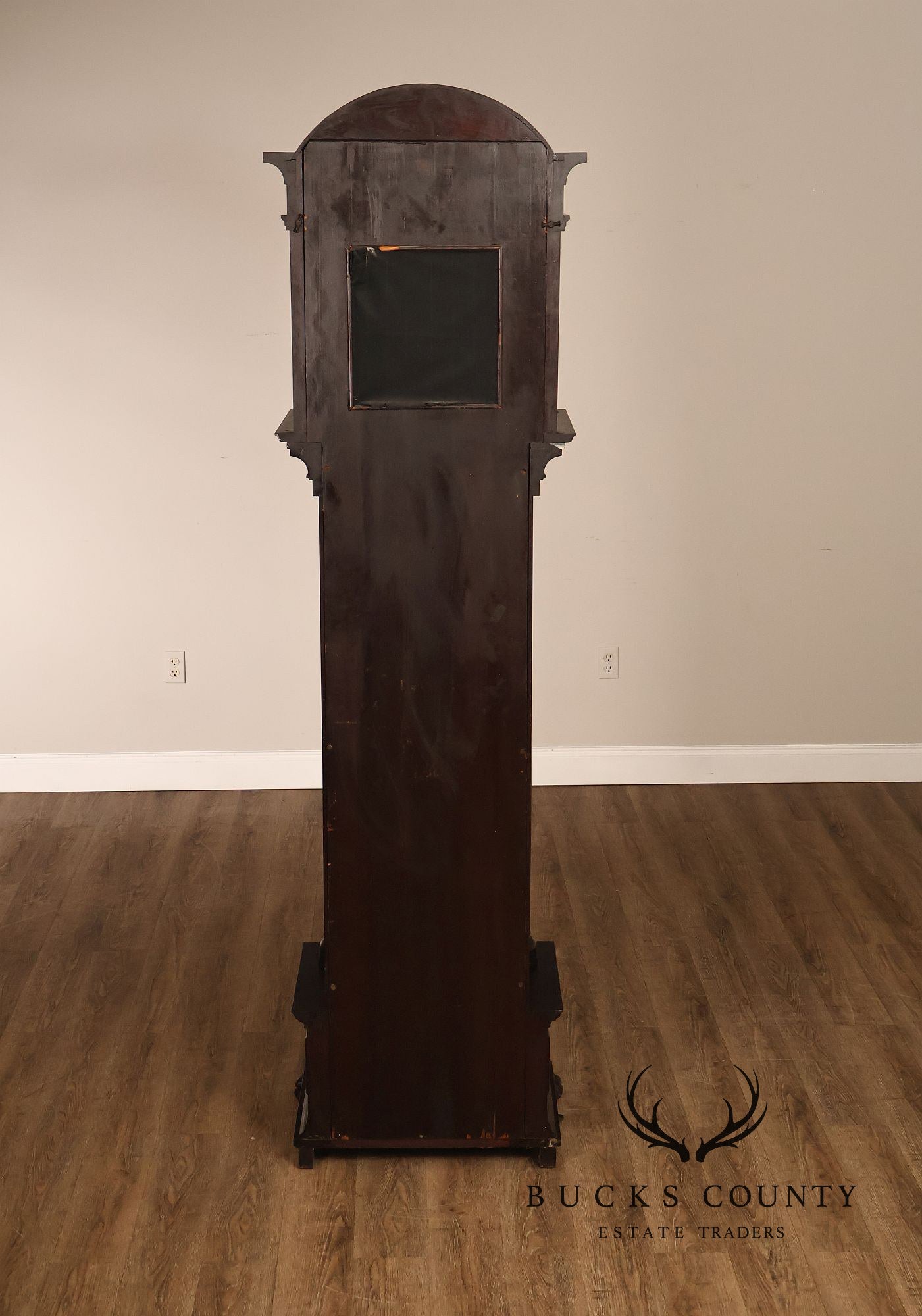 Baily Banks and Biddle  Antique Mahogany 9 Tube Grandfather Clock