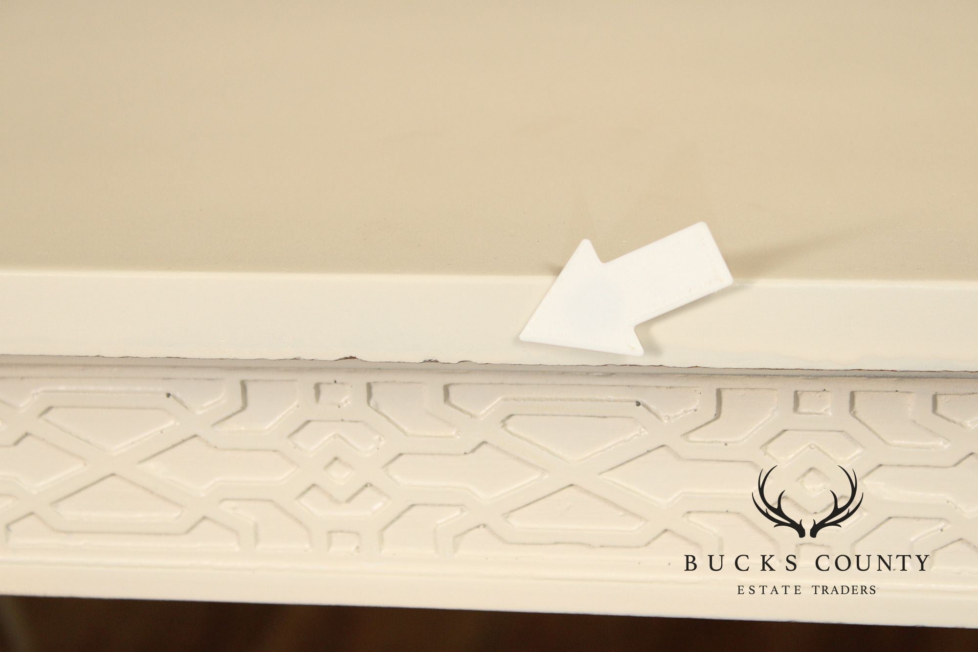 Hollywood Regency Painted Elephant Head Writing Desk