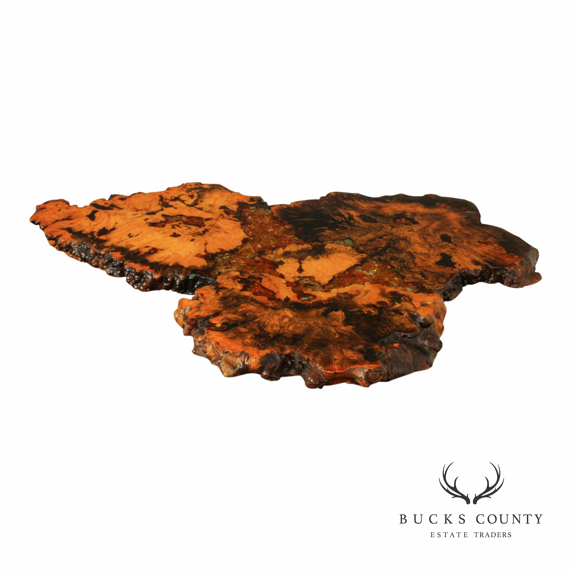 The Burlwood Co. Star Dust Redwood Burl Live Edge Coffee Table