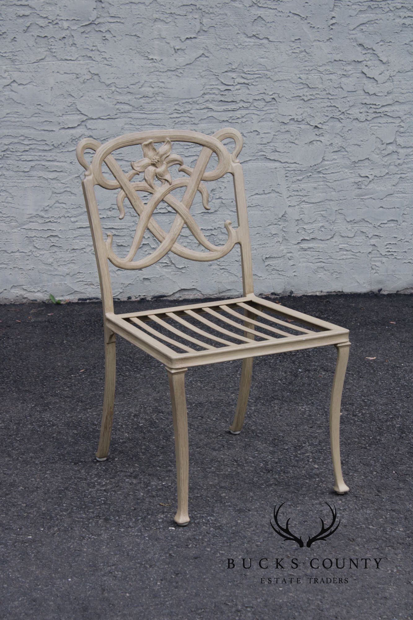 Brown Jordan 'Day Lily' Cast Aluminum Set of Four Patio Chairs