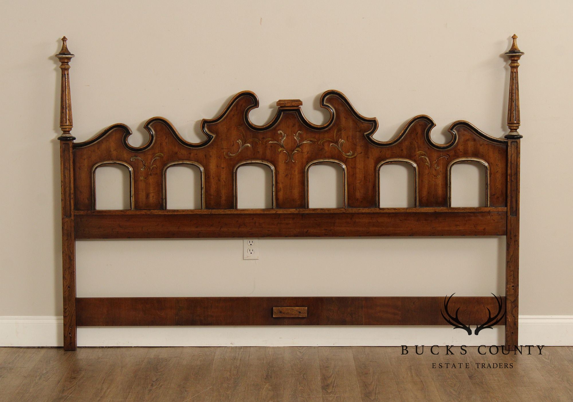 Heritage Grand Tour Vintage Walnut King Headboard