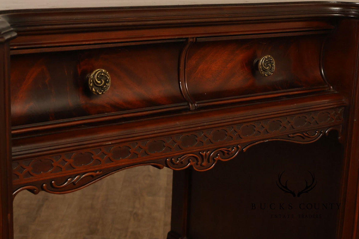 1940’s Flame Mahogany Writing Desk