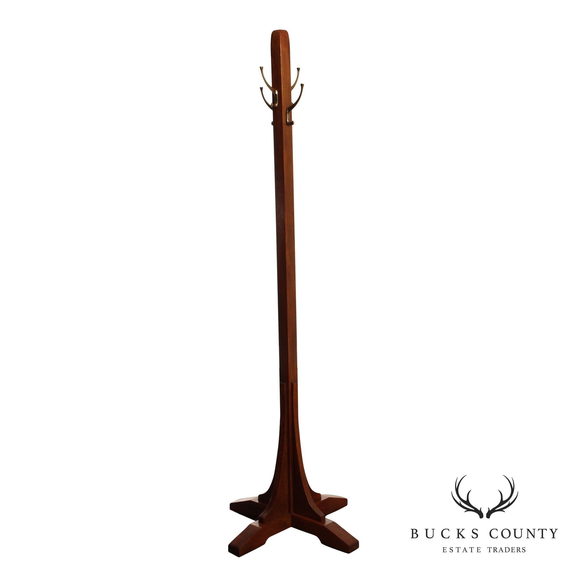 Stickley Mission Collection Oak Single Costumer Coat Rack