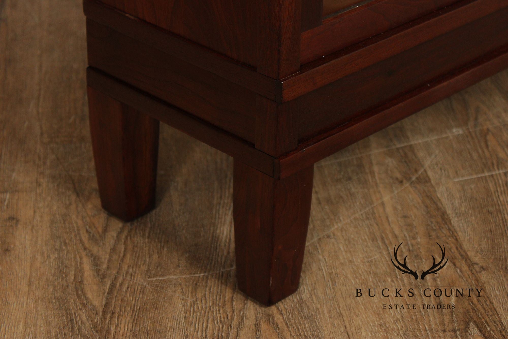 Globe Wernicke Antique Walnut Two-Section Barrister Bookcase