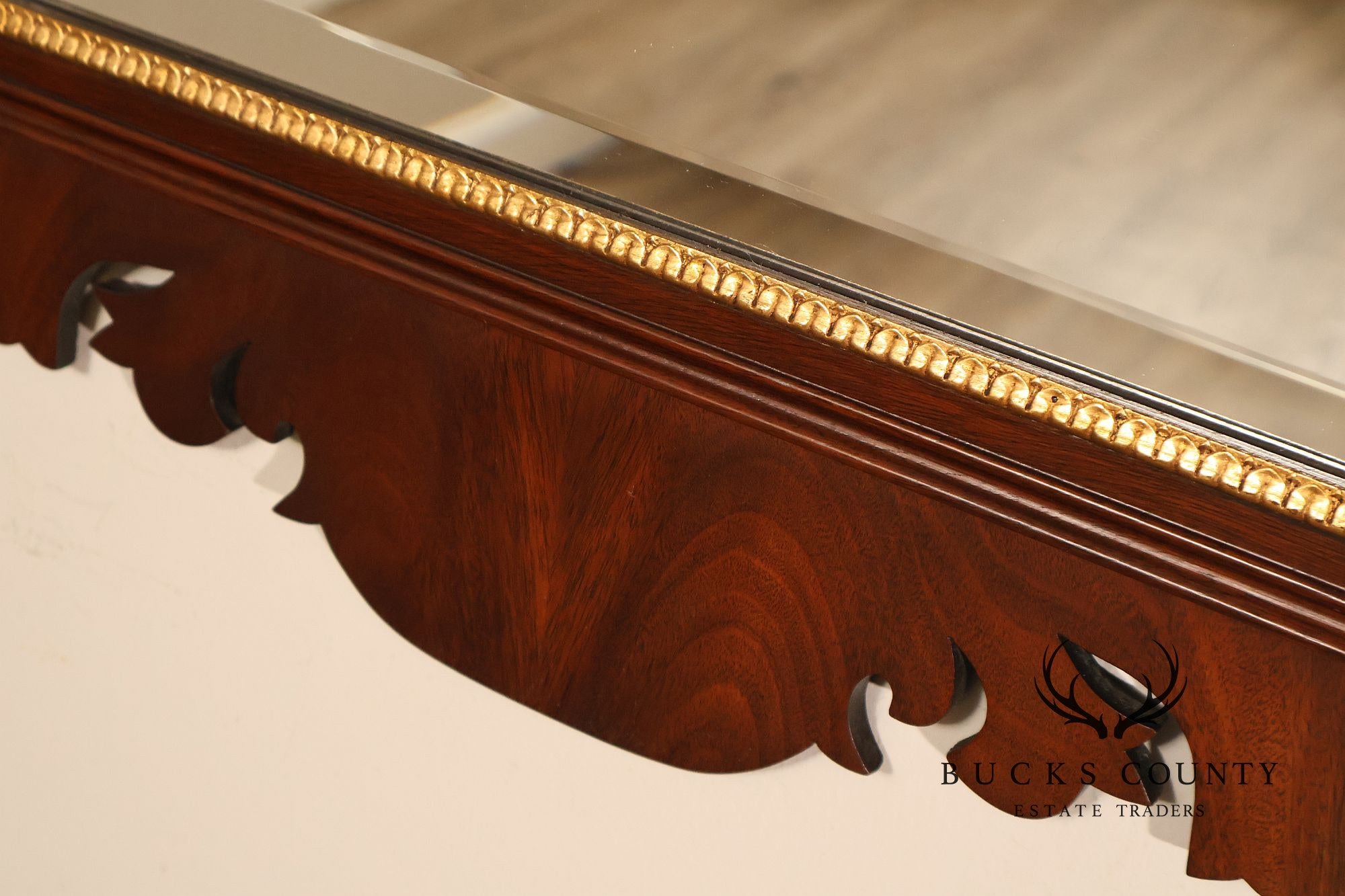 Henkel Harris Chippendale Style Mahogany Wall Mirror
