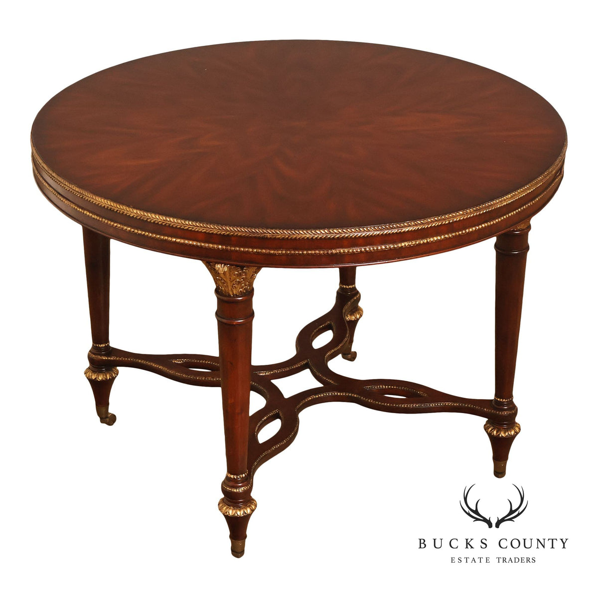 Italian Regency Style Mahogany Center Table