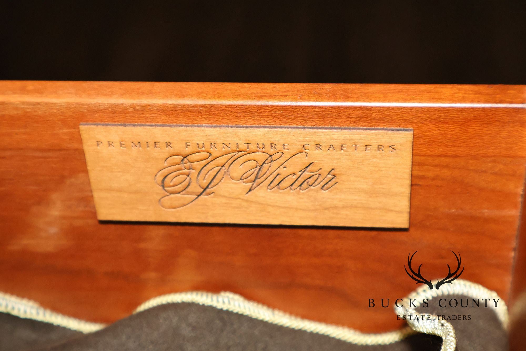 EJ Victor Mahogany Neoclassical Louis XVI Style Sideboard