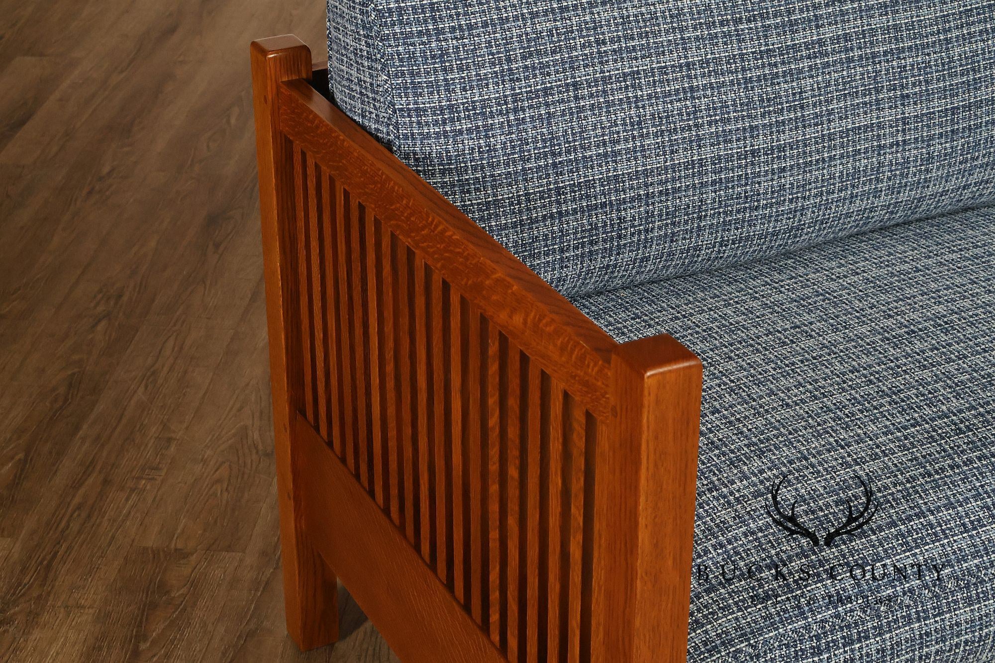 Stickley Mission Collection Oak Spindle Sofa