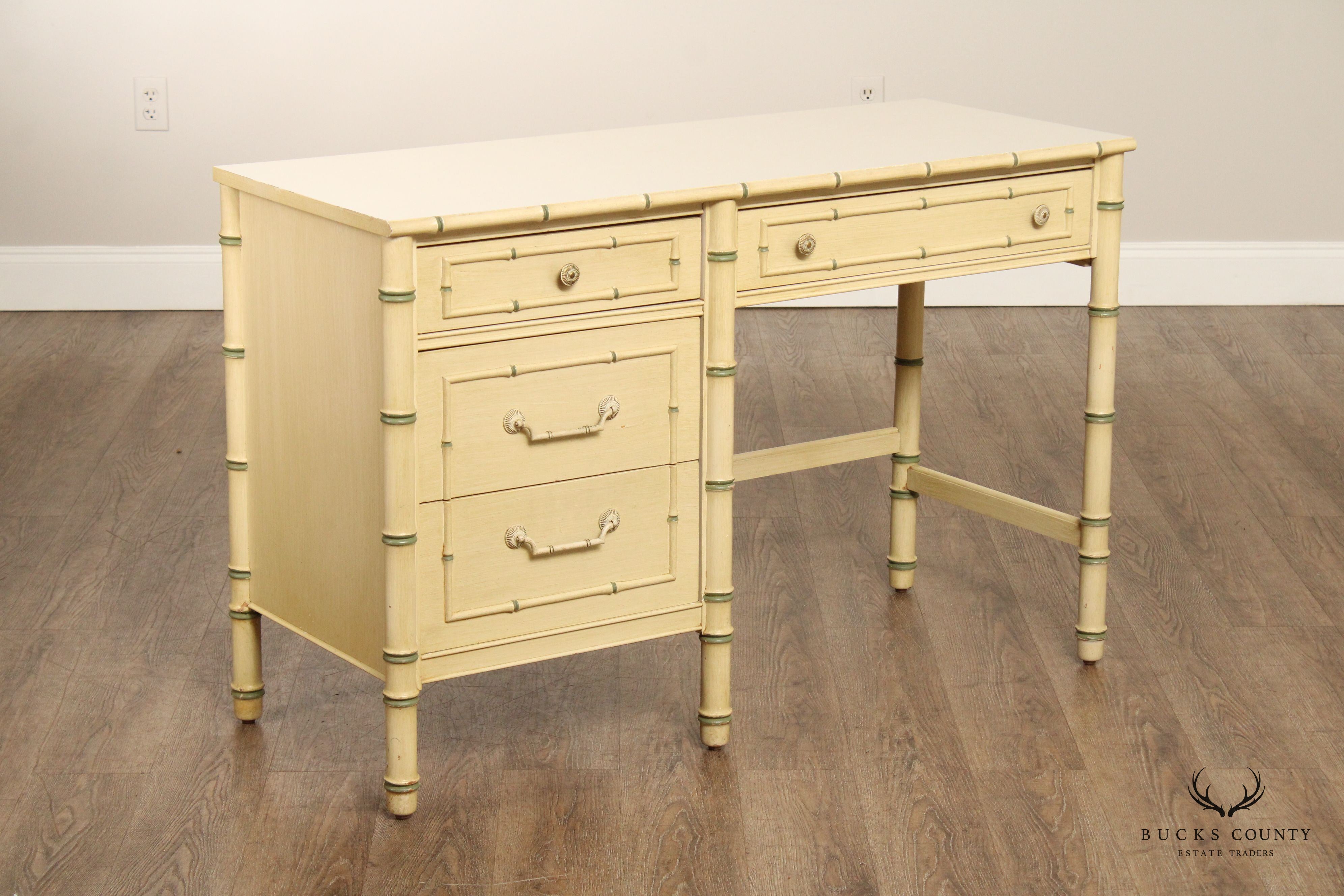 Thomasville 'Allegro' Faux Bamboo Writing Desk