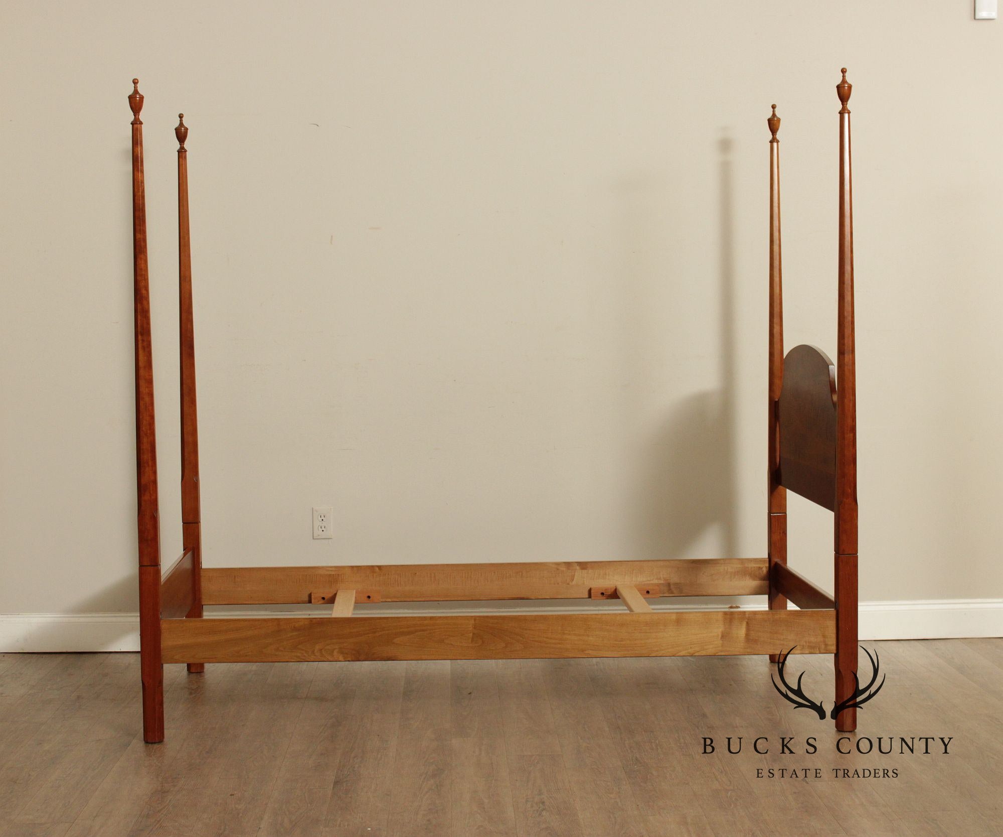 Stickley Traditional Cherry Twin Size Pair Of Poster Beds