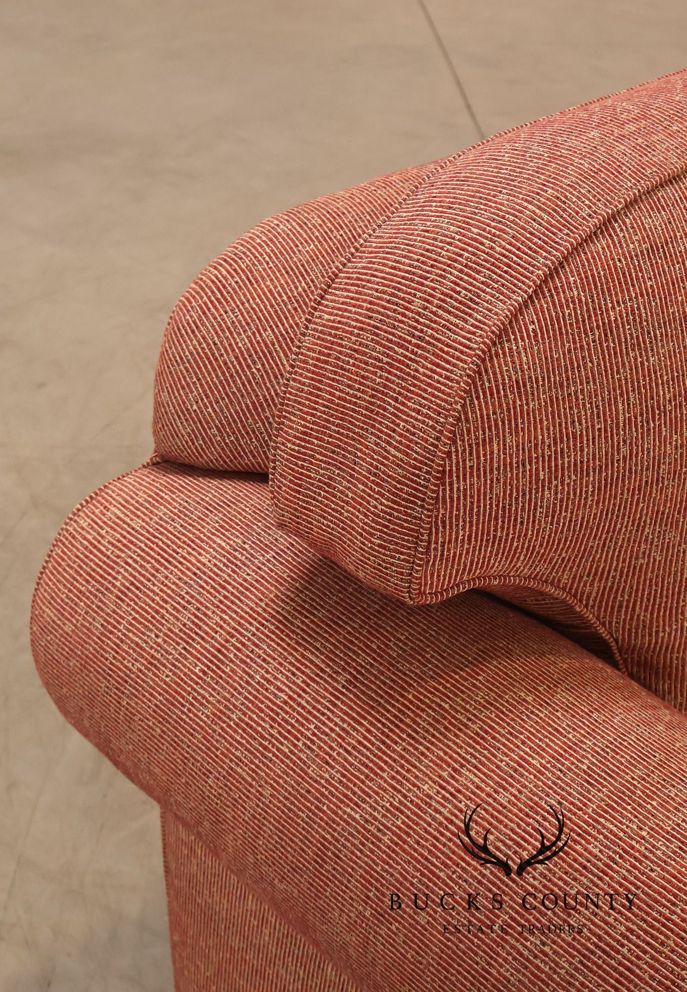 Contemporary Rolled Arm Upholstered Sofa