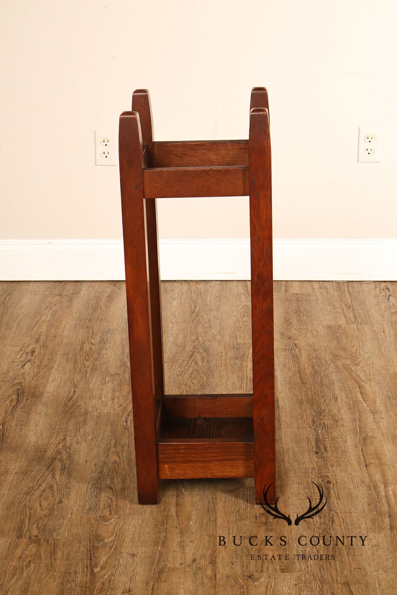 Gustav Stickley Arts And Crafts Oak Umbrella Stand model #54